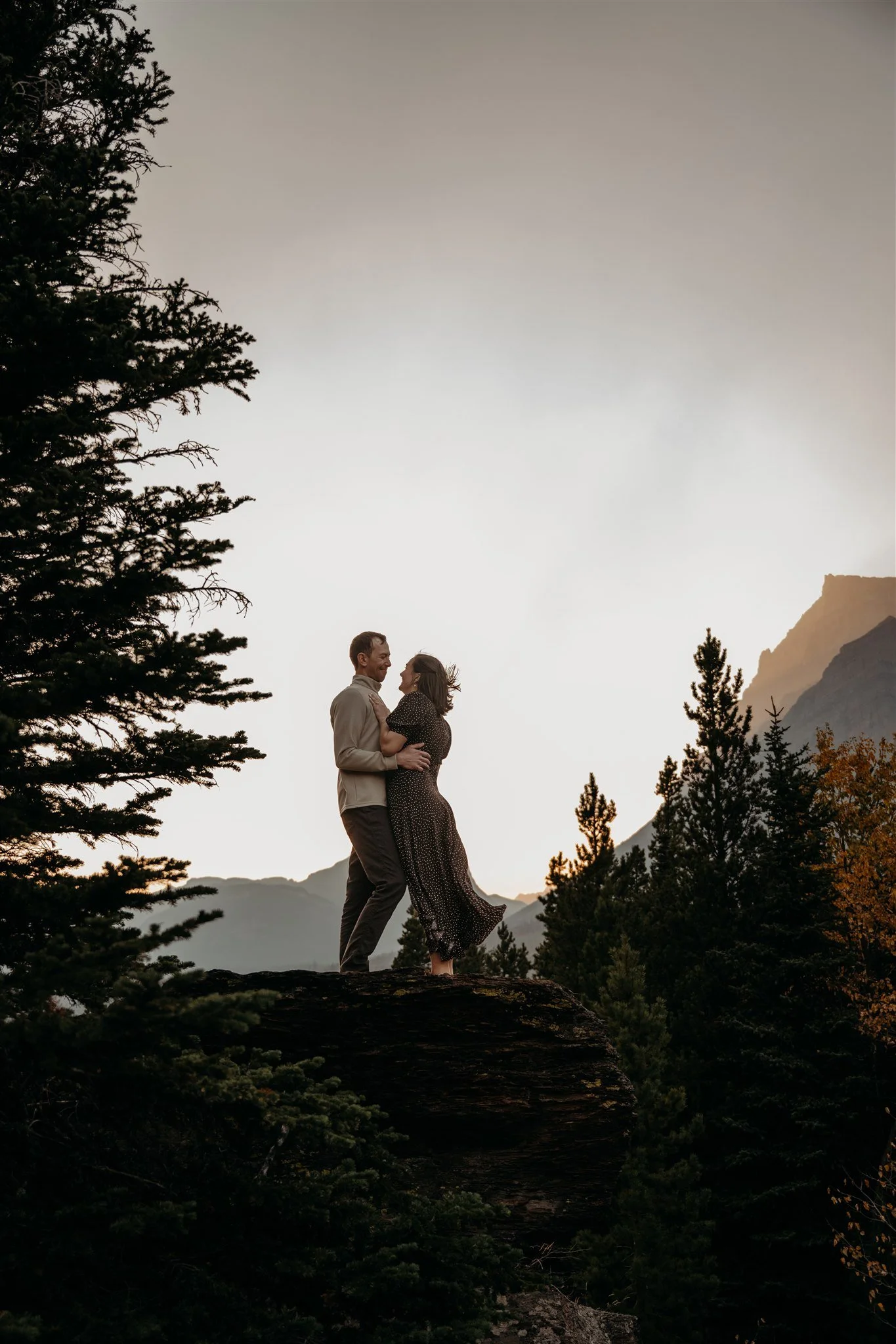 Glacier National Park, Montana surprise proposal photographer Alex Gale Photography