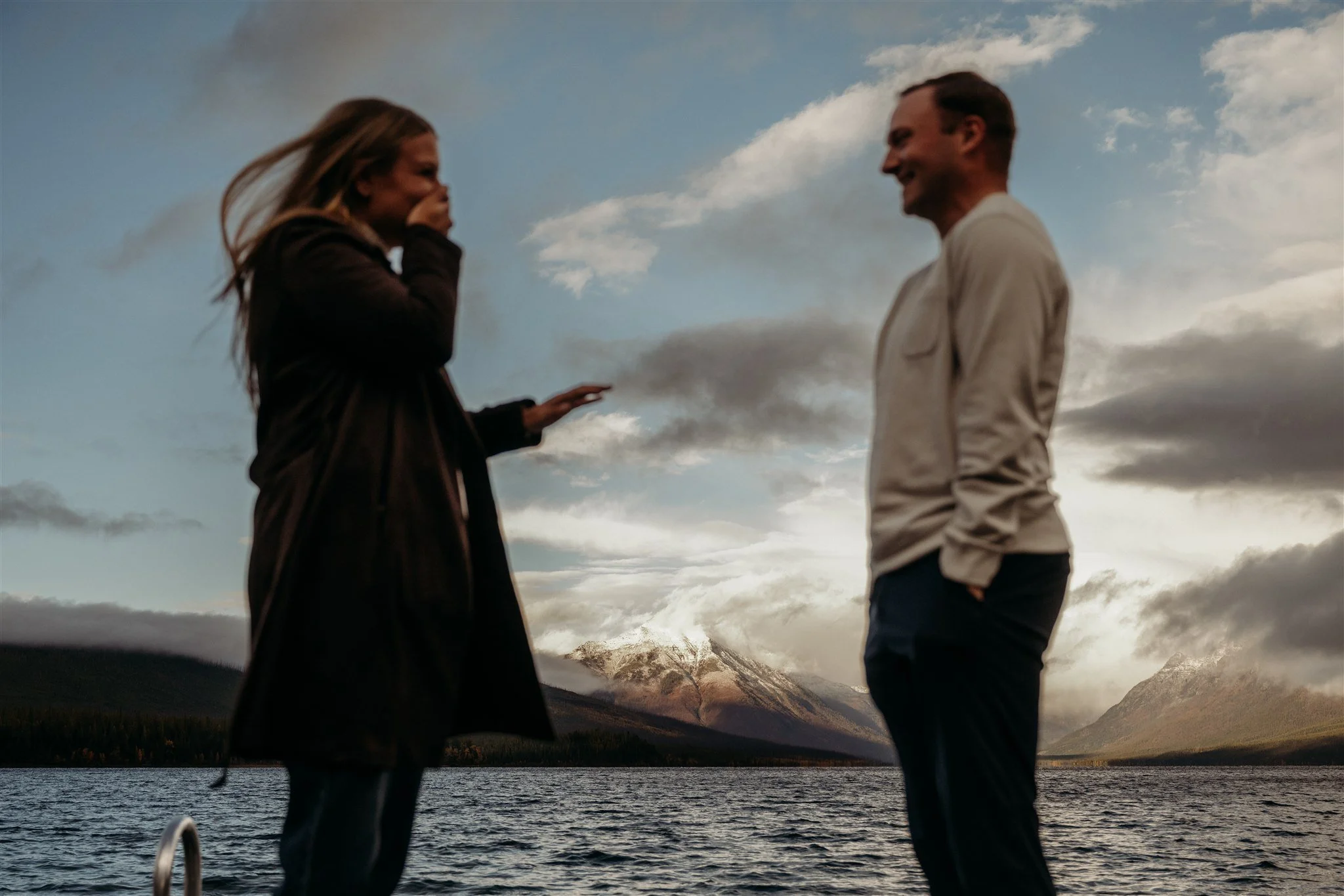 Glacier National Park, Montana surprise proposal photographer Alex Gale Photography