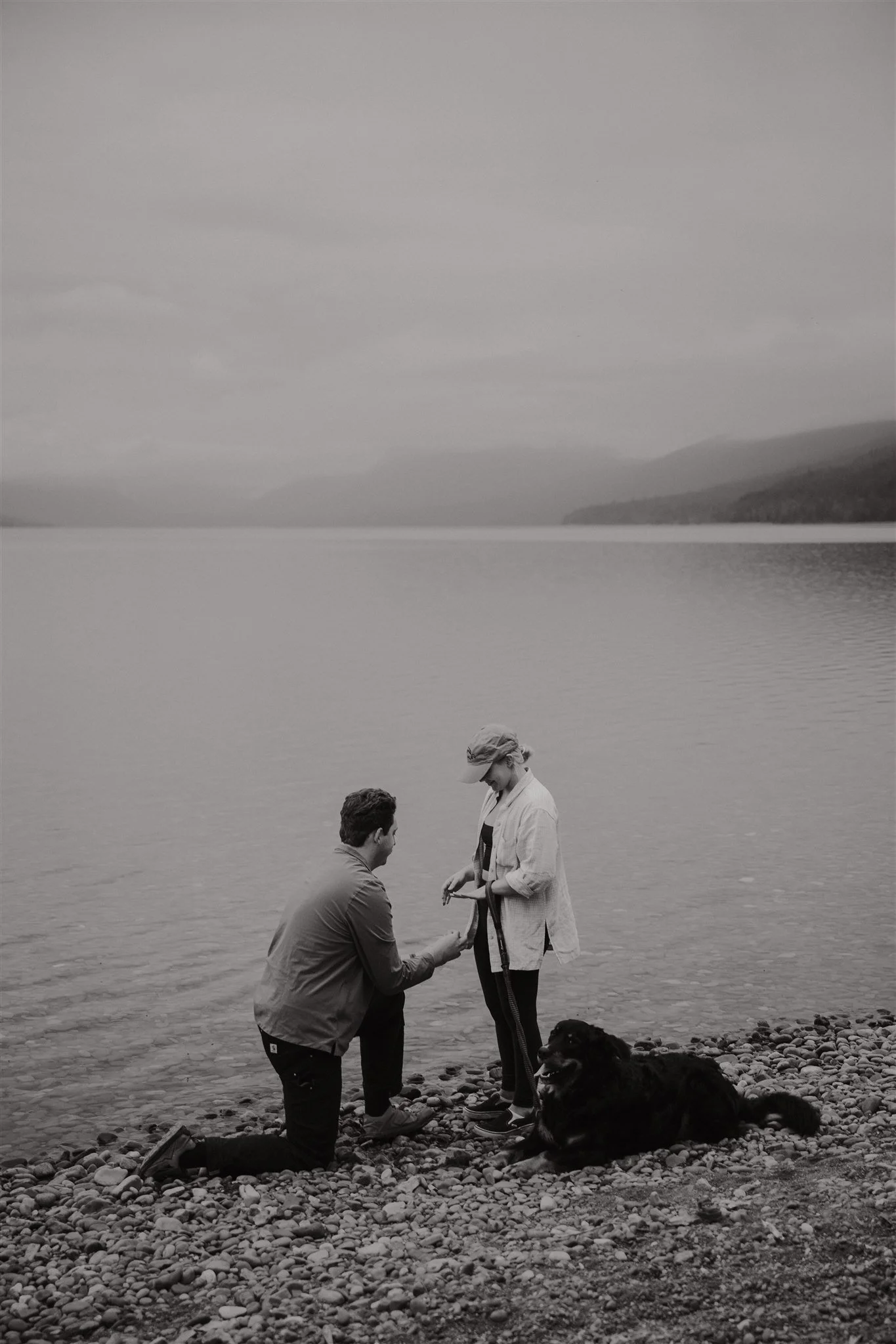 Glacier National Park, Montana surprise proposal photographer Alex Gale Photography