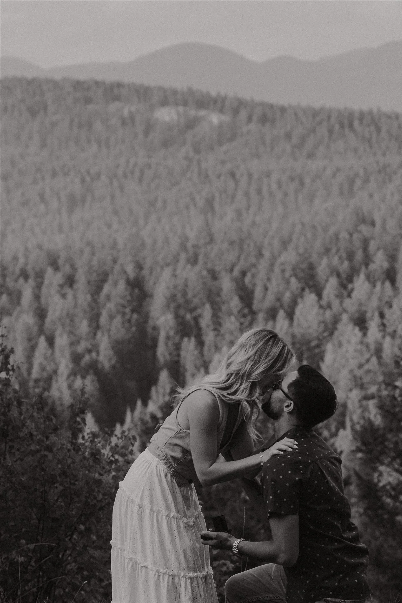 Glacier National Park, Montana surprise proposal photographer Alex Gale Photography