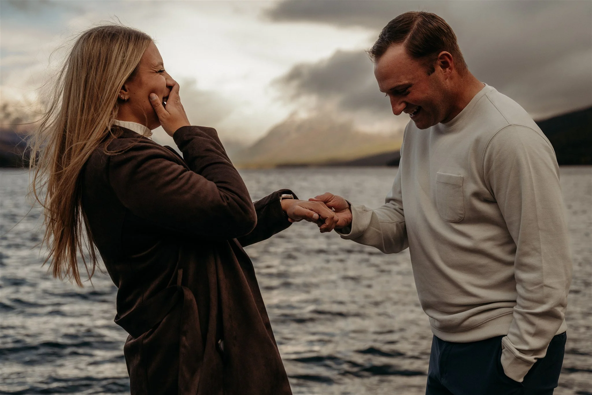 Glacier National Park, Montana surprise proposal photographer Alex Gale Photography