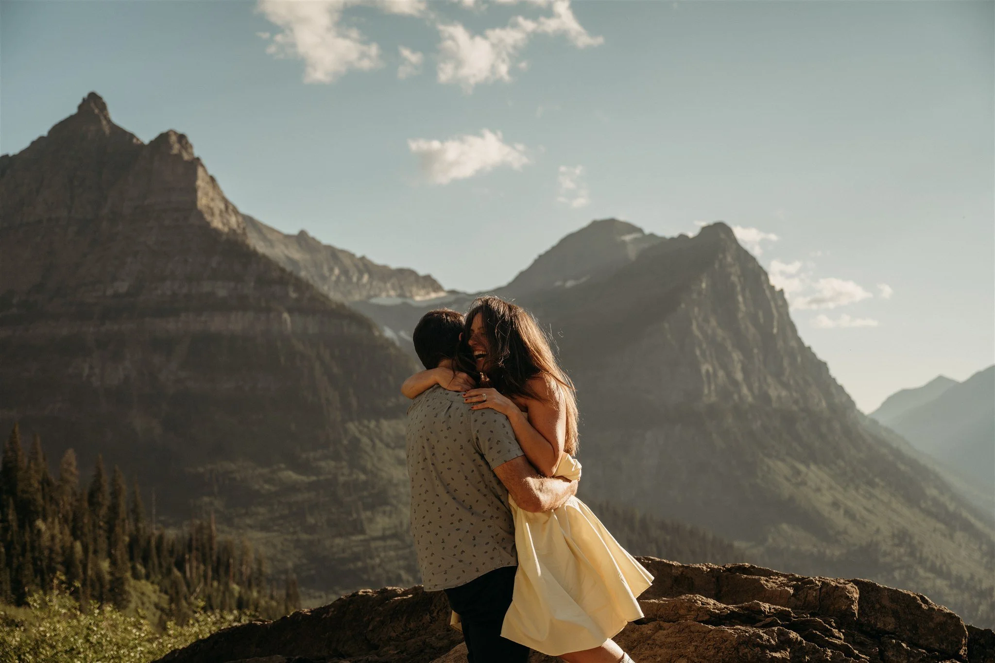 Glacier National Park, Montana couples and engagement photographer Alex Gale Photography