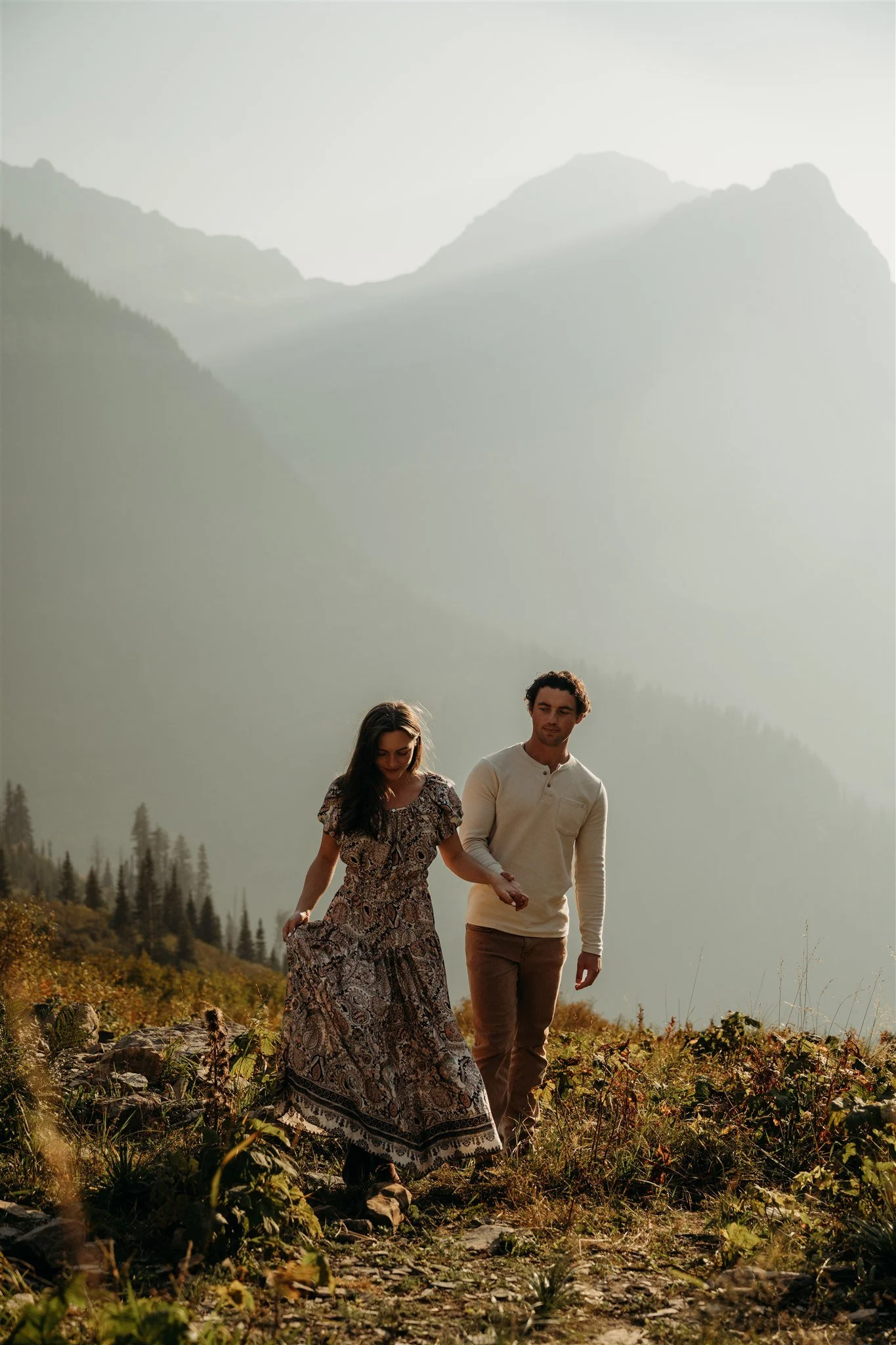 Glacier National Park, Montana couples and engagement photographer Alex Gale Photography