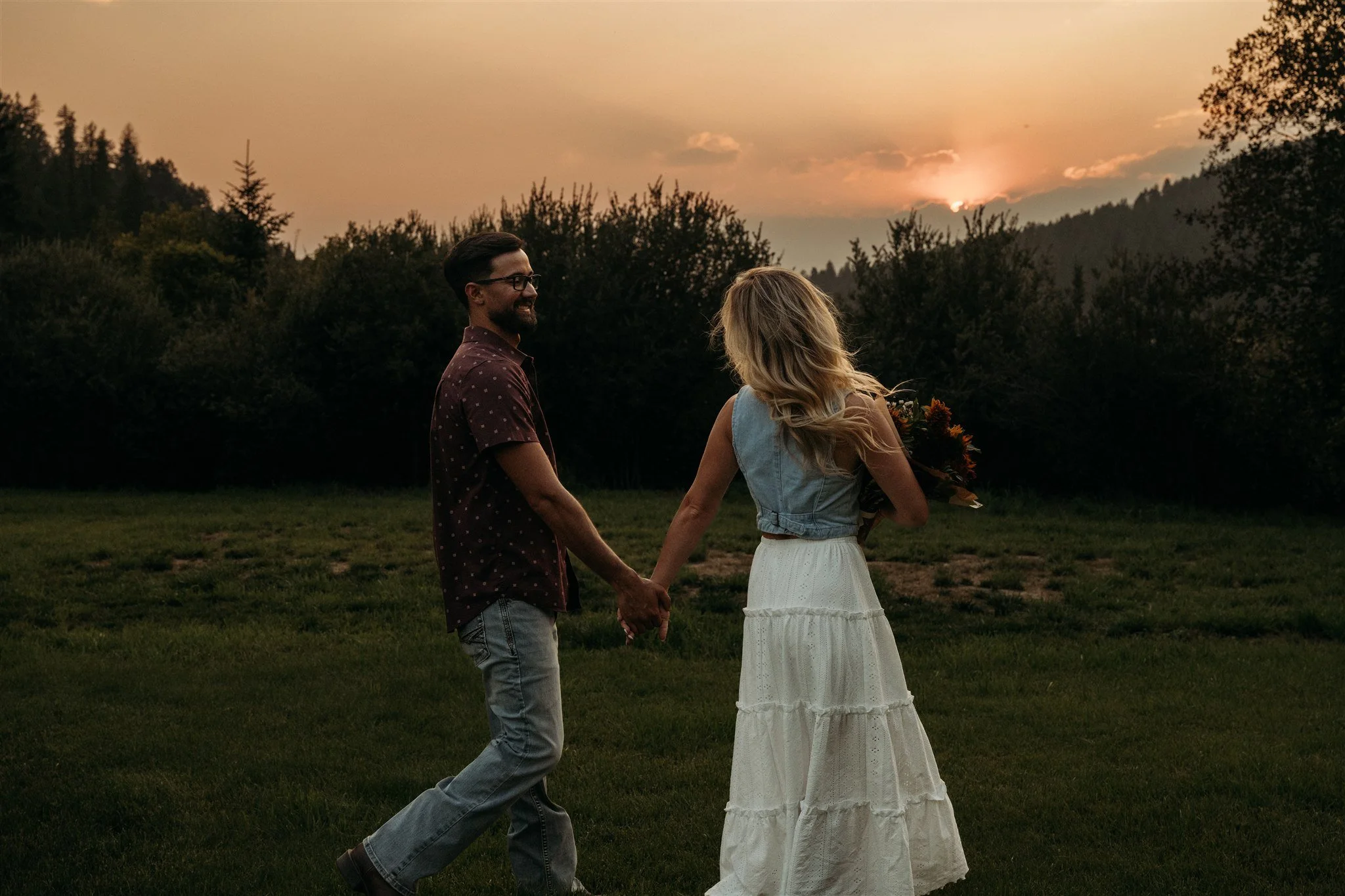 Glacier National Park, Montana surprise proposal photographer Alex Gale Photography