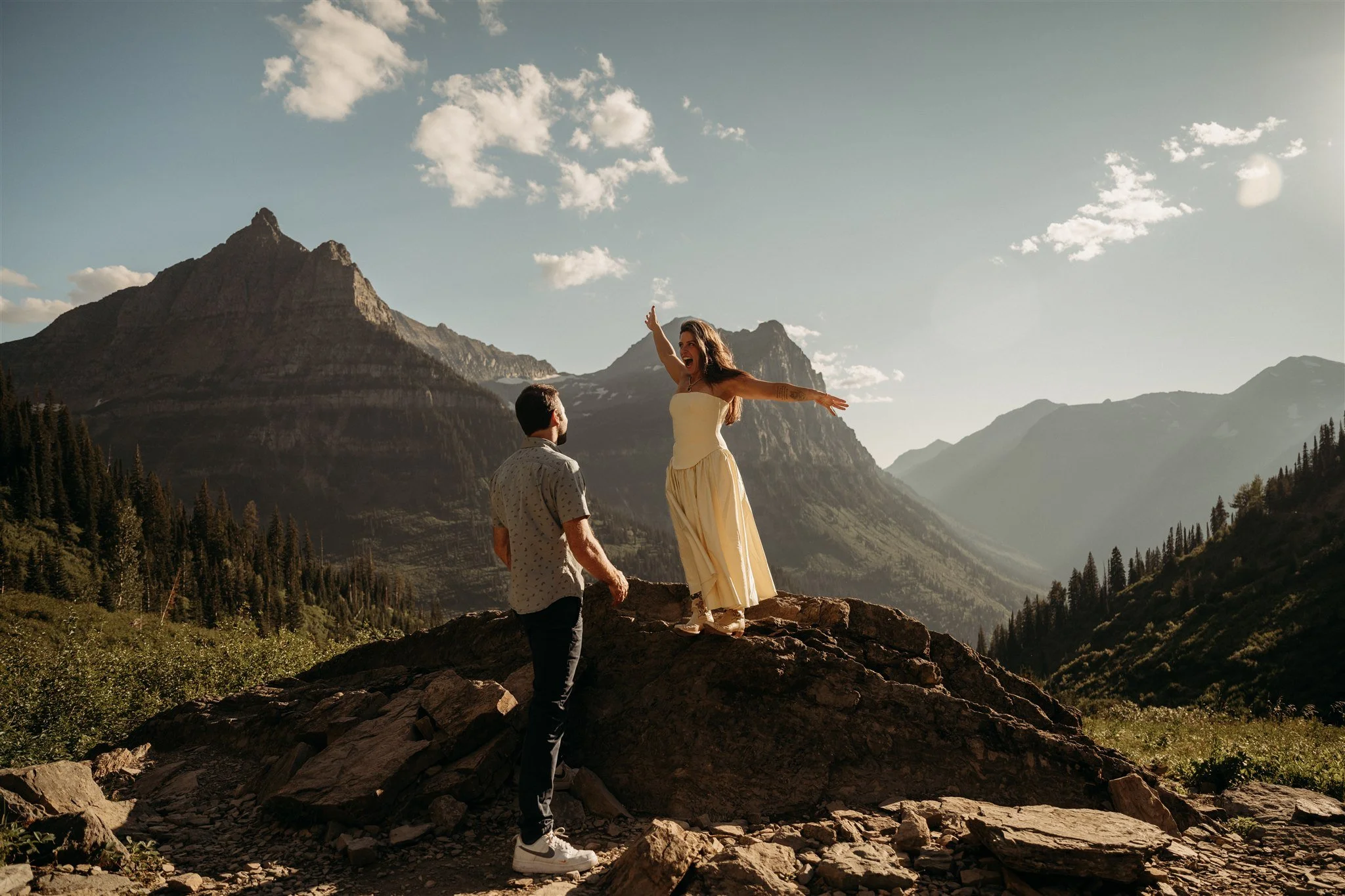 Glacier National Park, Montana couples and engagement photographer Alex Gale Photography