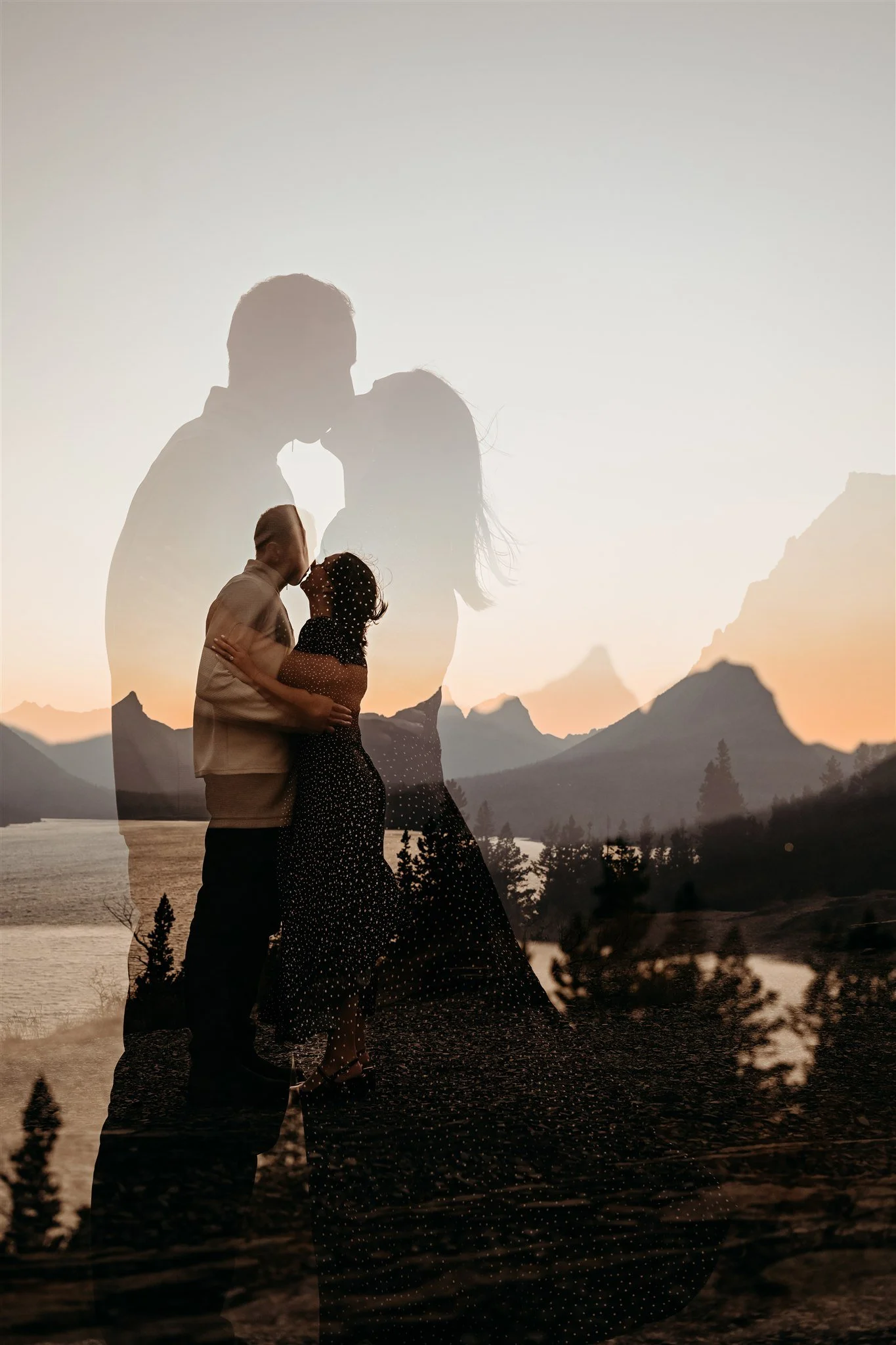 Glacier National Park, Montana surprise proposal photographer Alex Gale Photography