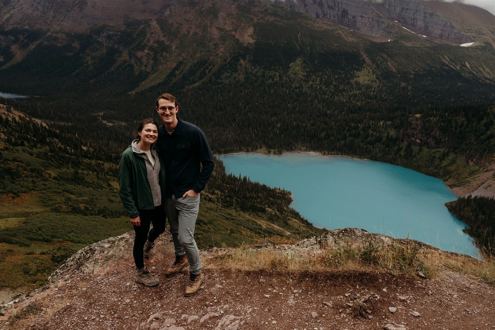 Glacier National Park, Montana surprise proposal photographer Alex Gale Photography