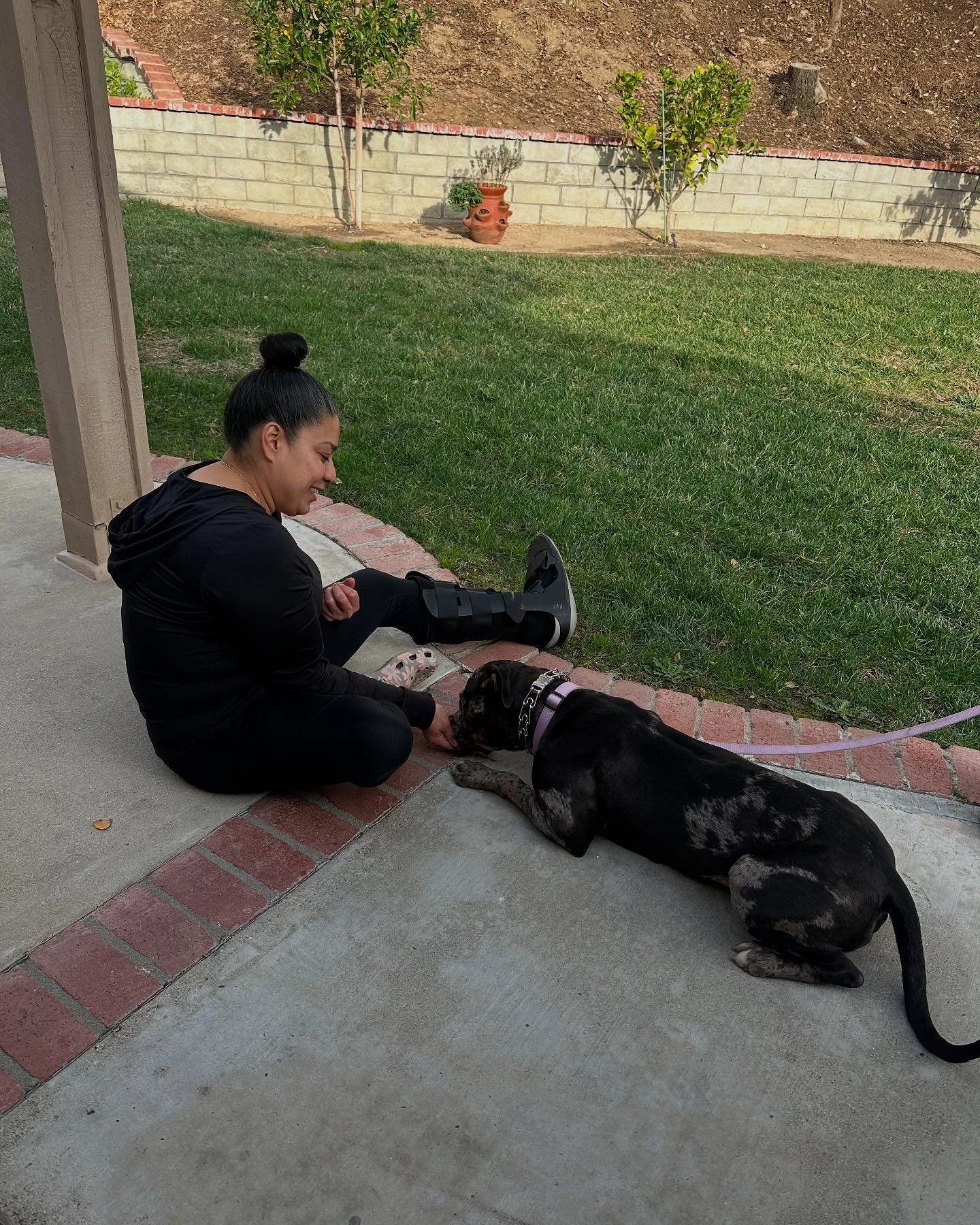 Sweet girl had a great meet and greet with her potential adopter!
#redeemingcanines #bullybreed #socal