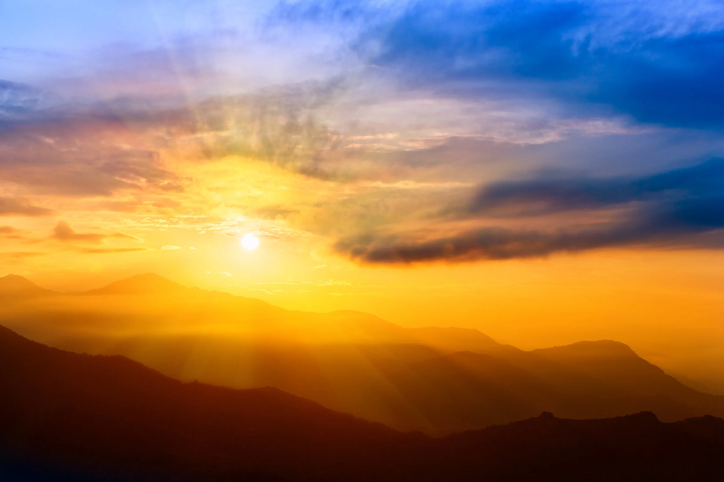A beautiful sunset representing softness and nervous system regulation