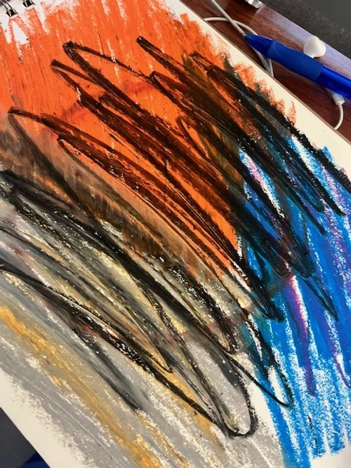 Artwork expressing anger. Anger can be your ally, not an enemy.