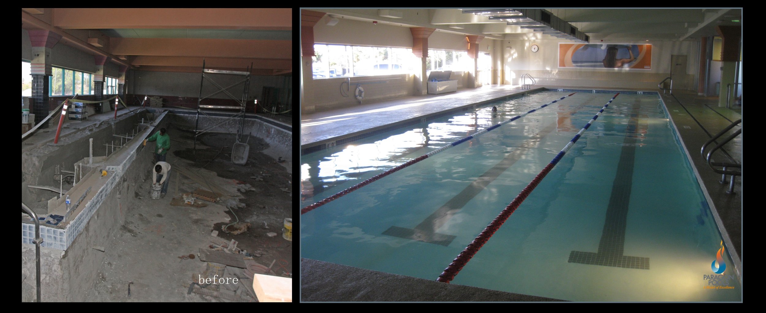 Commercial project renovation by Paragon Pools 