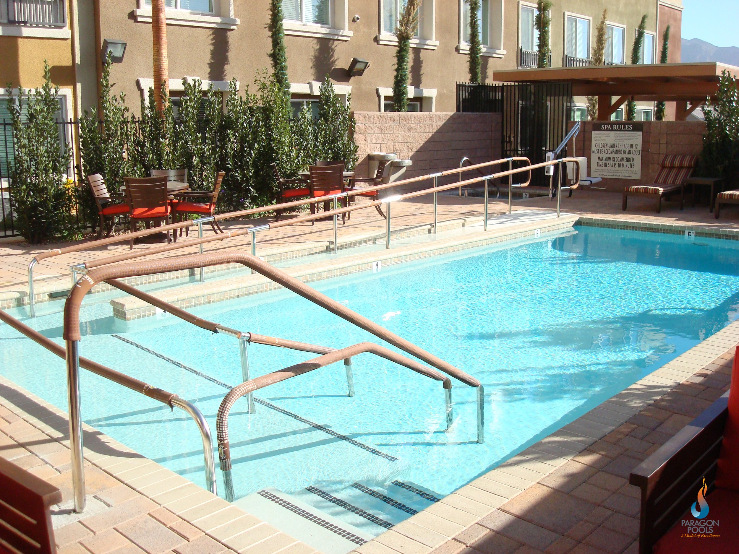 Commercial Pool Project built by Paragon Pools