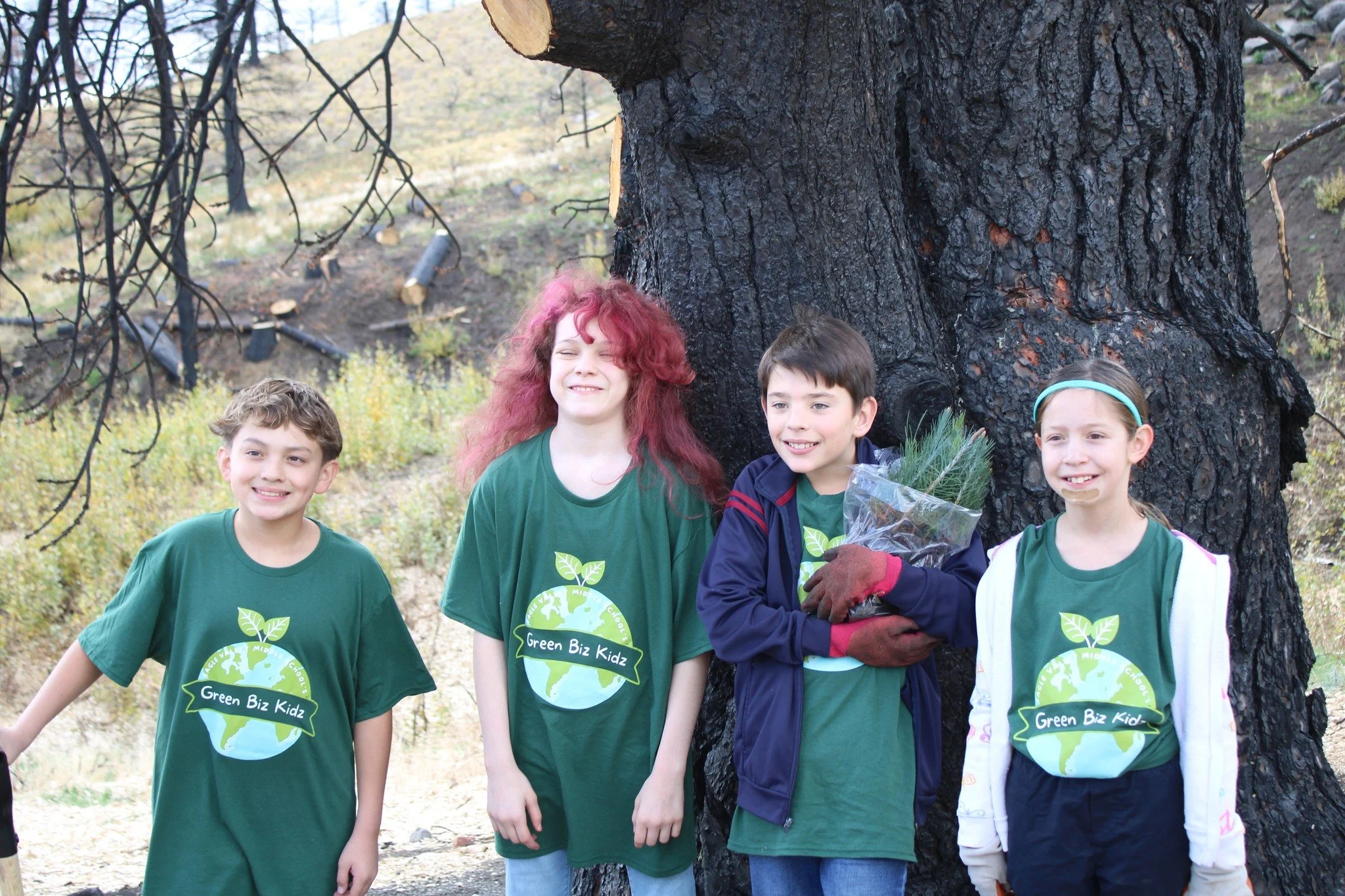 Eagle Valley students in front of tree.jpg