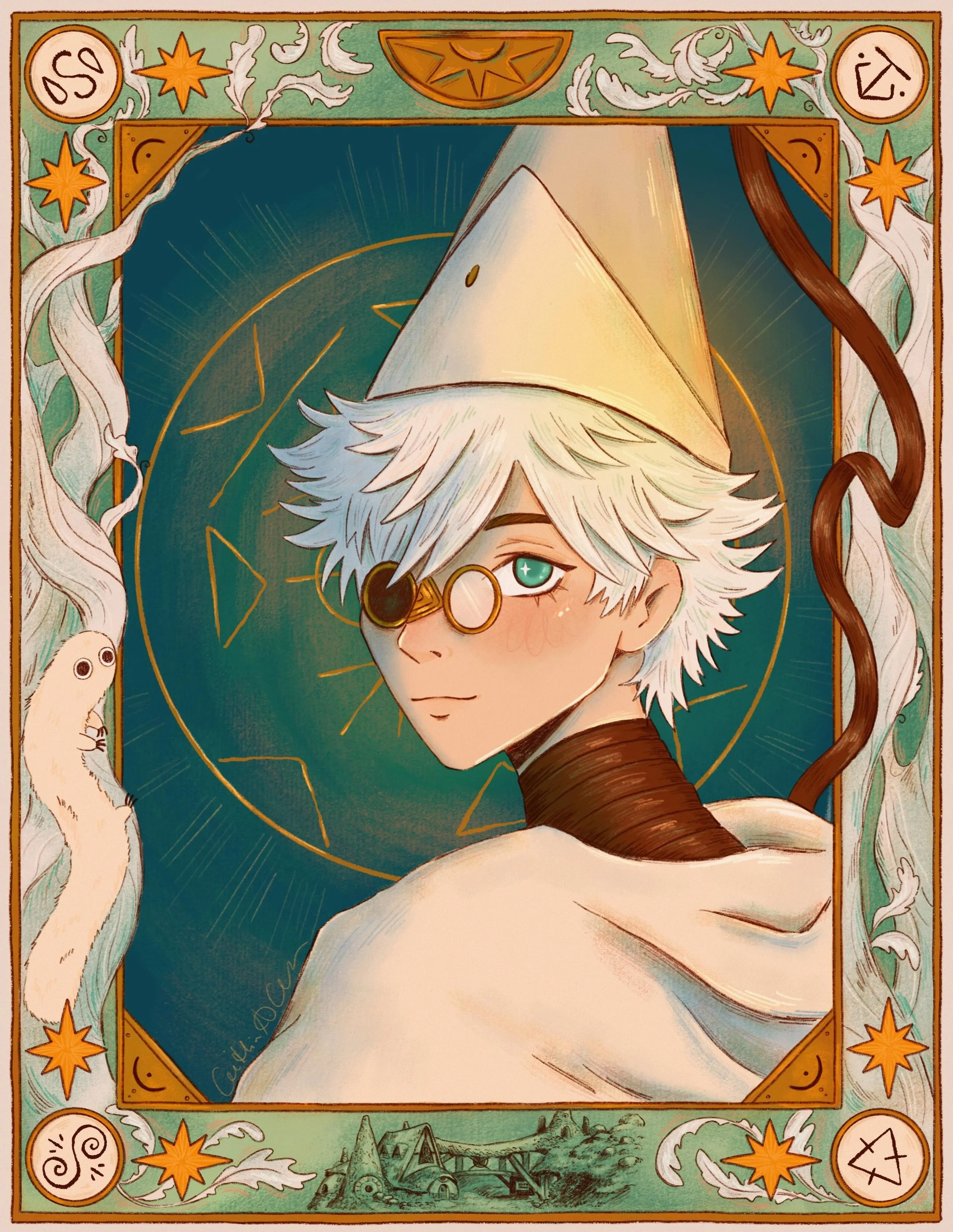 Qifrey 🌟

happy witch hat monday! I've been working on this one all month and 30+ hours later and it's done 😮&zwj;💨 
I love witch hat atelier so much! I started reading the manga a few years ago and I've been obsessed with the anime since it came 