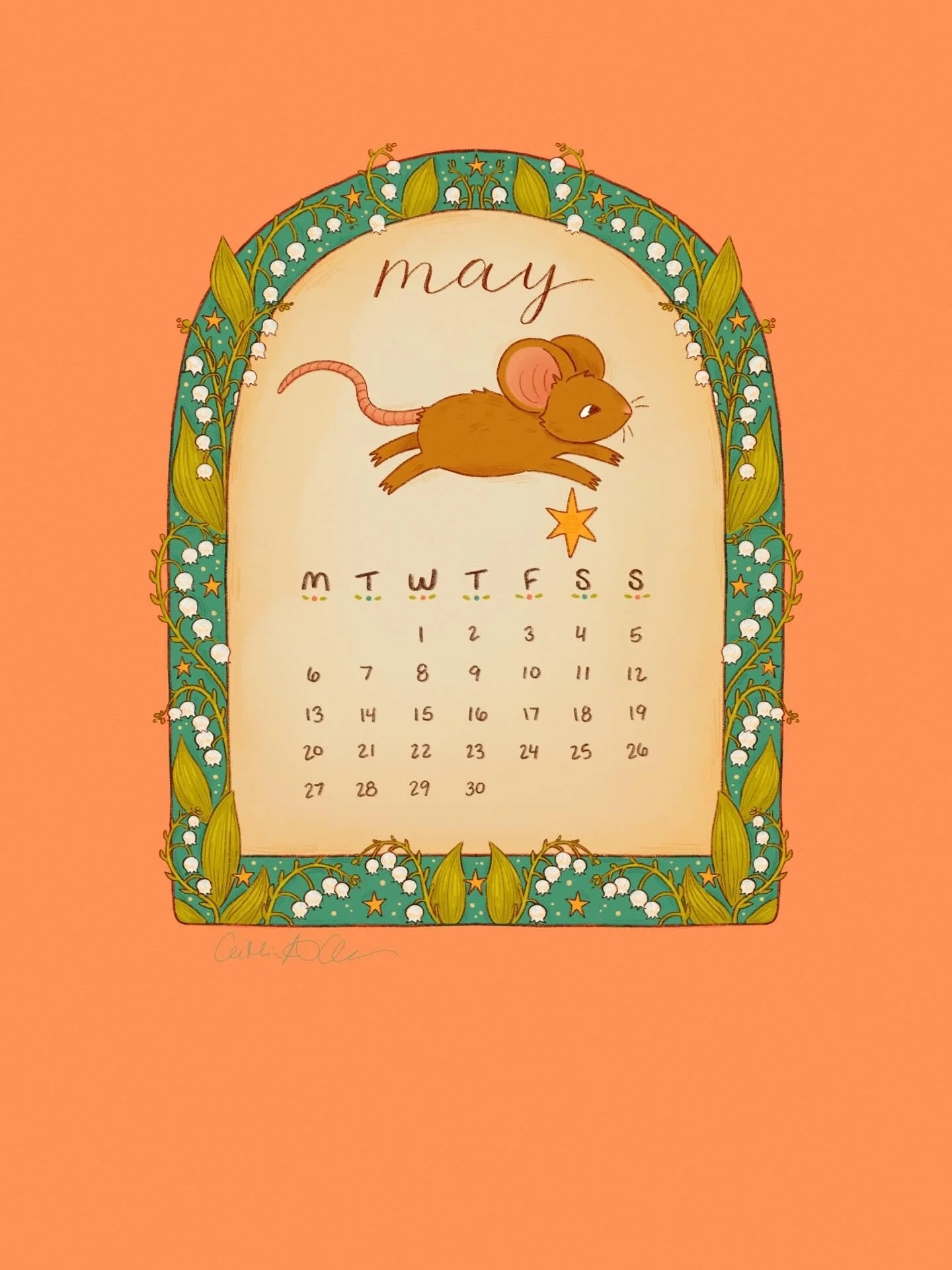 Happy May! 🌼

This month I've drawn a wee field mouse and some pretty lily of the valley! You can download this wallpaper for your phone or computer via my pa🌳eon for free!  I hope you enjoy :)

#may #maycalendar #calendarfreebie #wallpaperdownload
