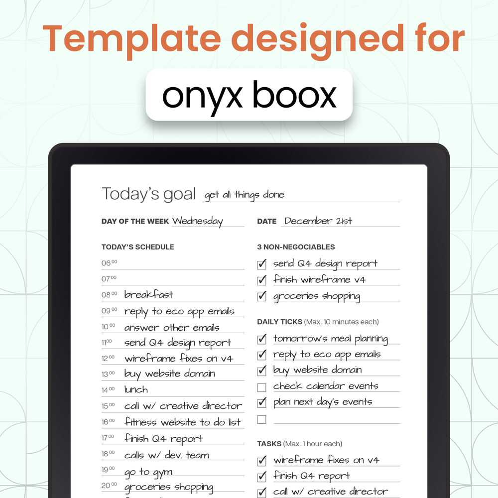 Sharing some Bullet Journal templates : r/Onyx_Boox
