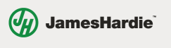 James Hardie logo with green circle and initials 'JH'
