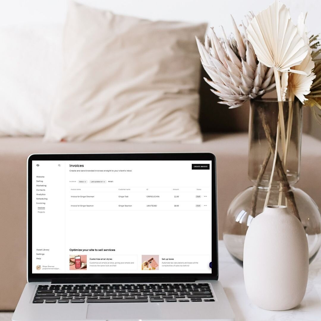 📢NEW SQUARESPACE FEATURE: INVOICING📢

💸Squarespace has launched a new feature that allows you to invoice your clients and get paid all within the Squarespace platform!! This is sure to be an awesome game changer for small business owners.

😌Avoid