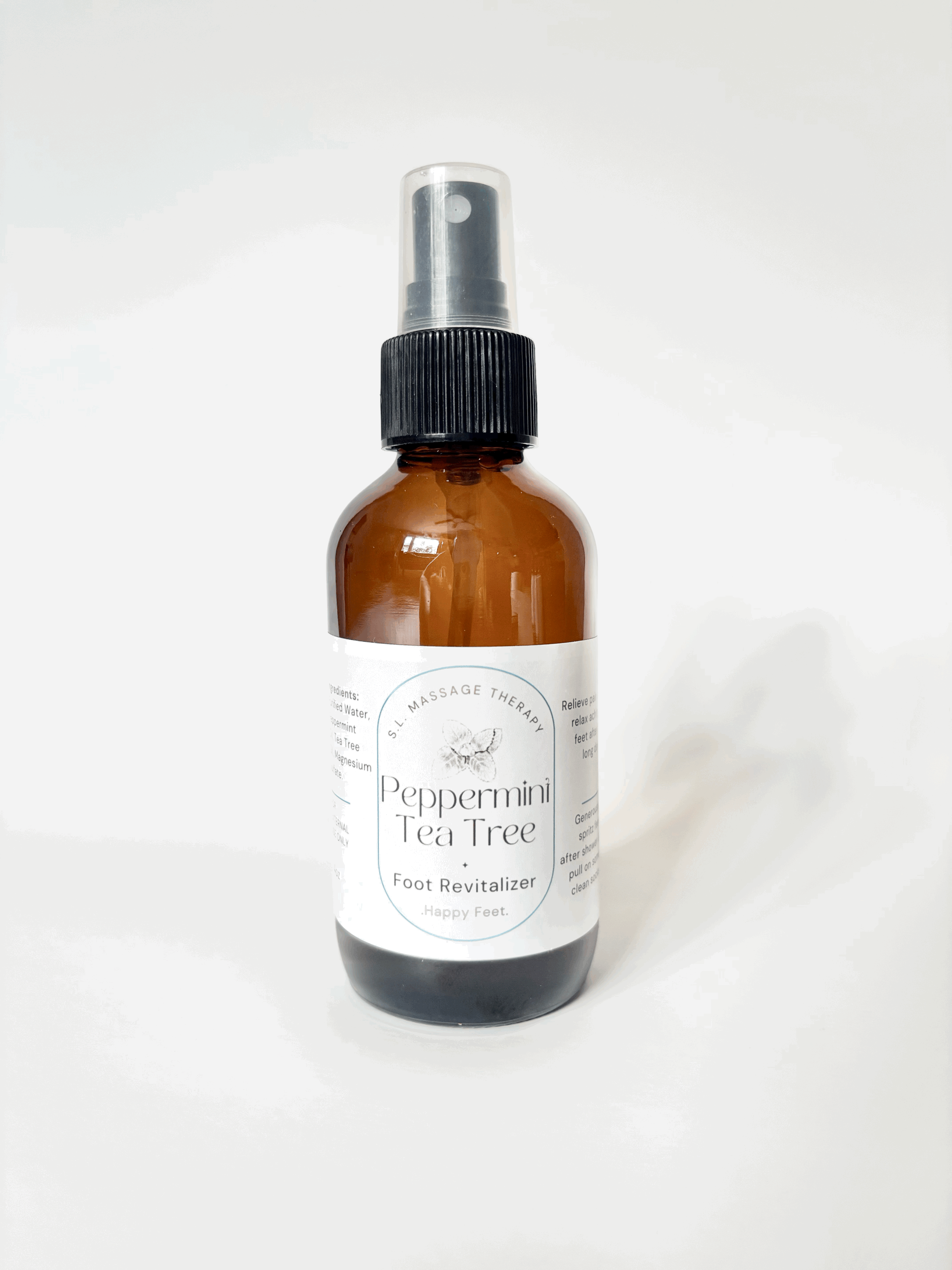 Peppermint Tea Tree Foot Spray  4oz Bottle