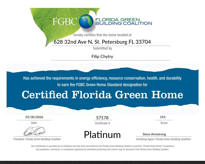 Platinum Certified FGBC Project in St. Petersburg