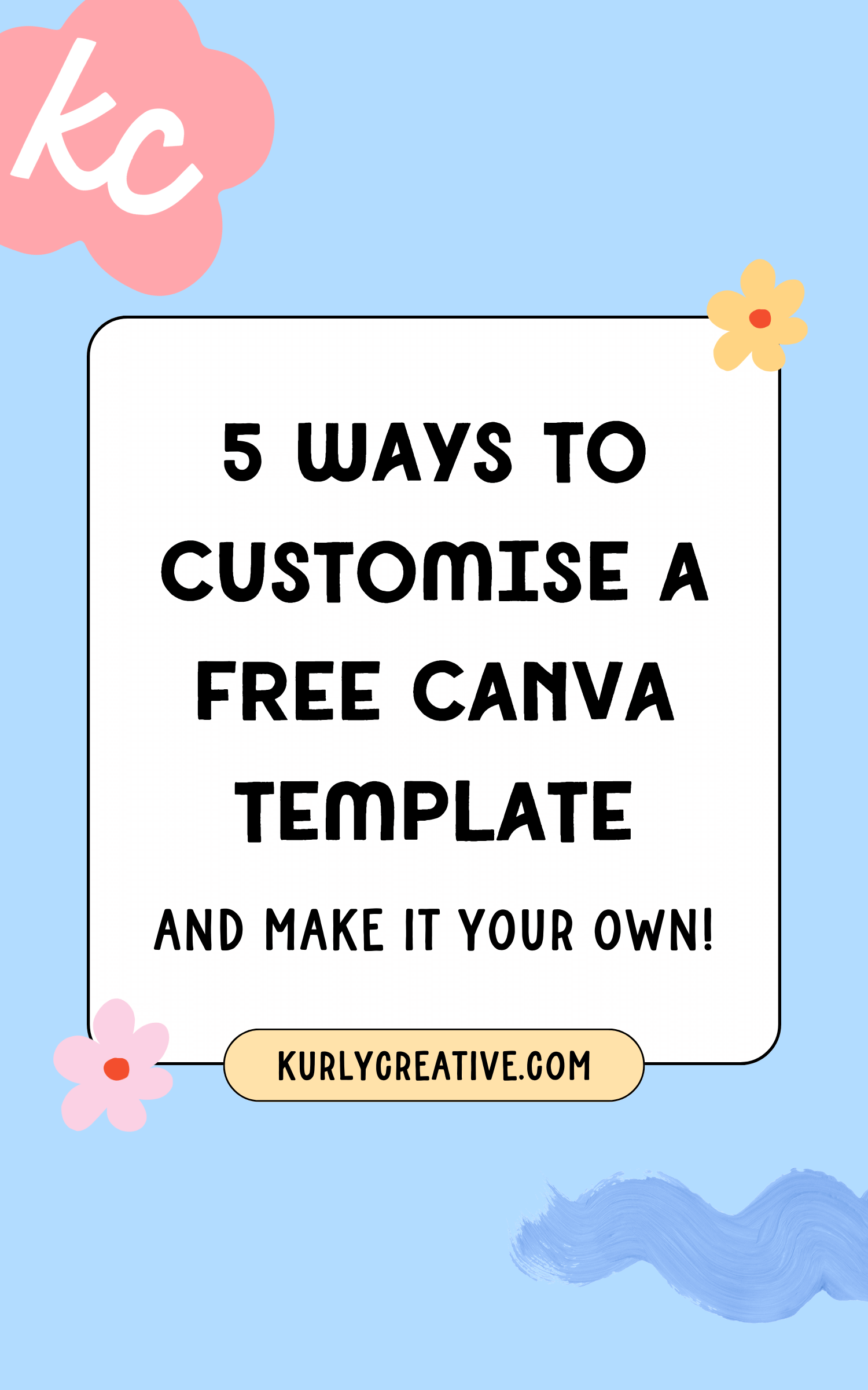 5 ways to customise a free Canva template and make it your own — Kurly ...
