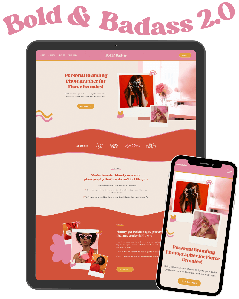 Squarespace Template for Photographers — Kurly Creative Squarespace