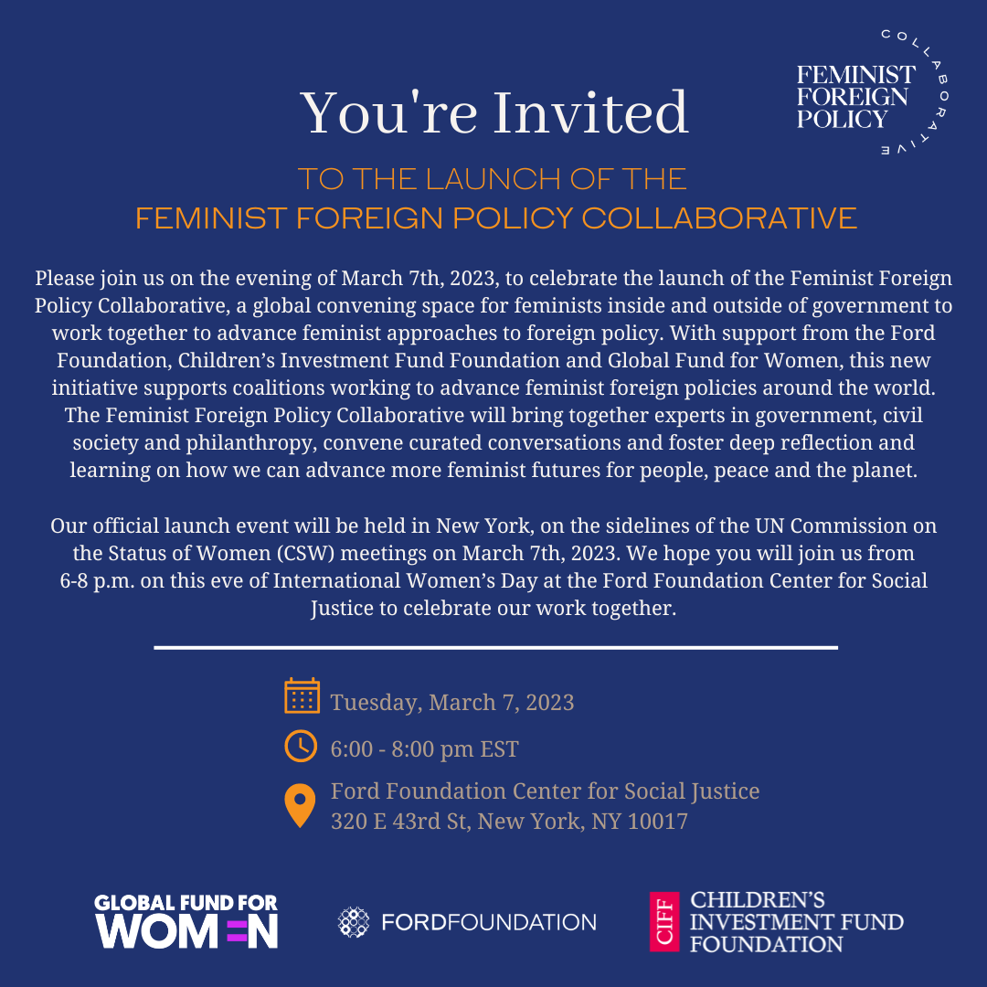 Events | Join the Conversation — Feminist Foreign Policy Collaborative