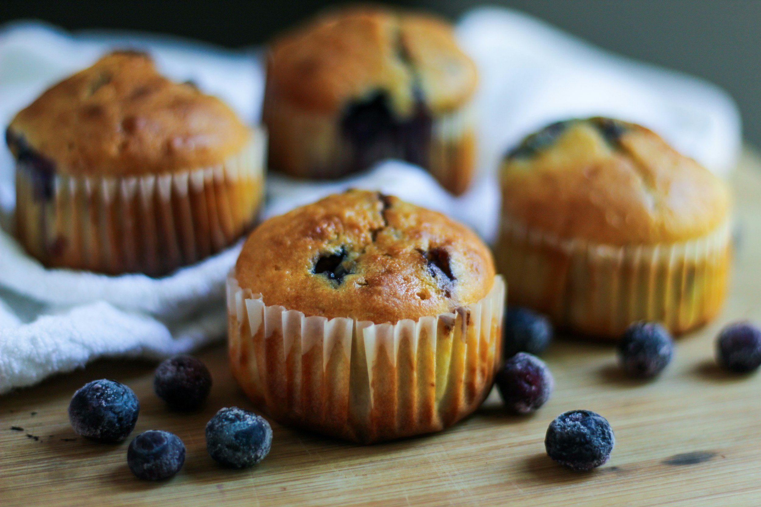 Cottage Cheese Blueberry Muffins