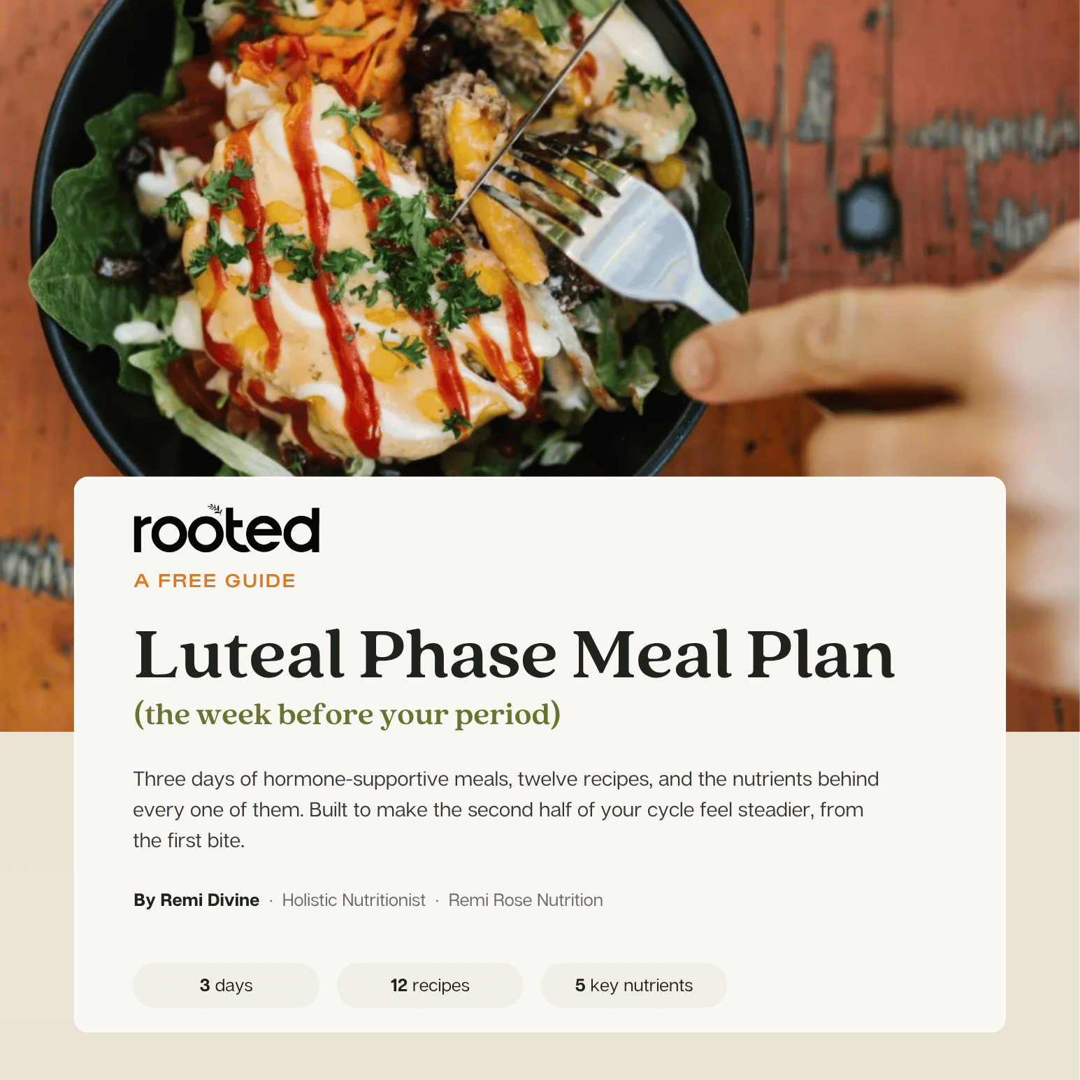3-Day Luteal Phase Meal Plan