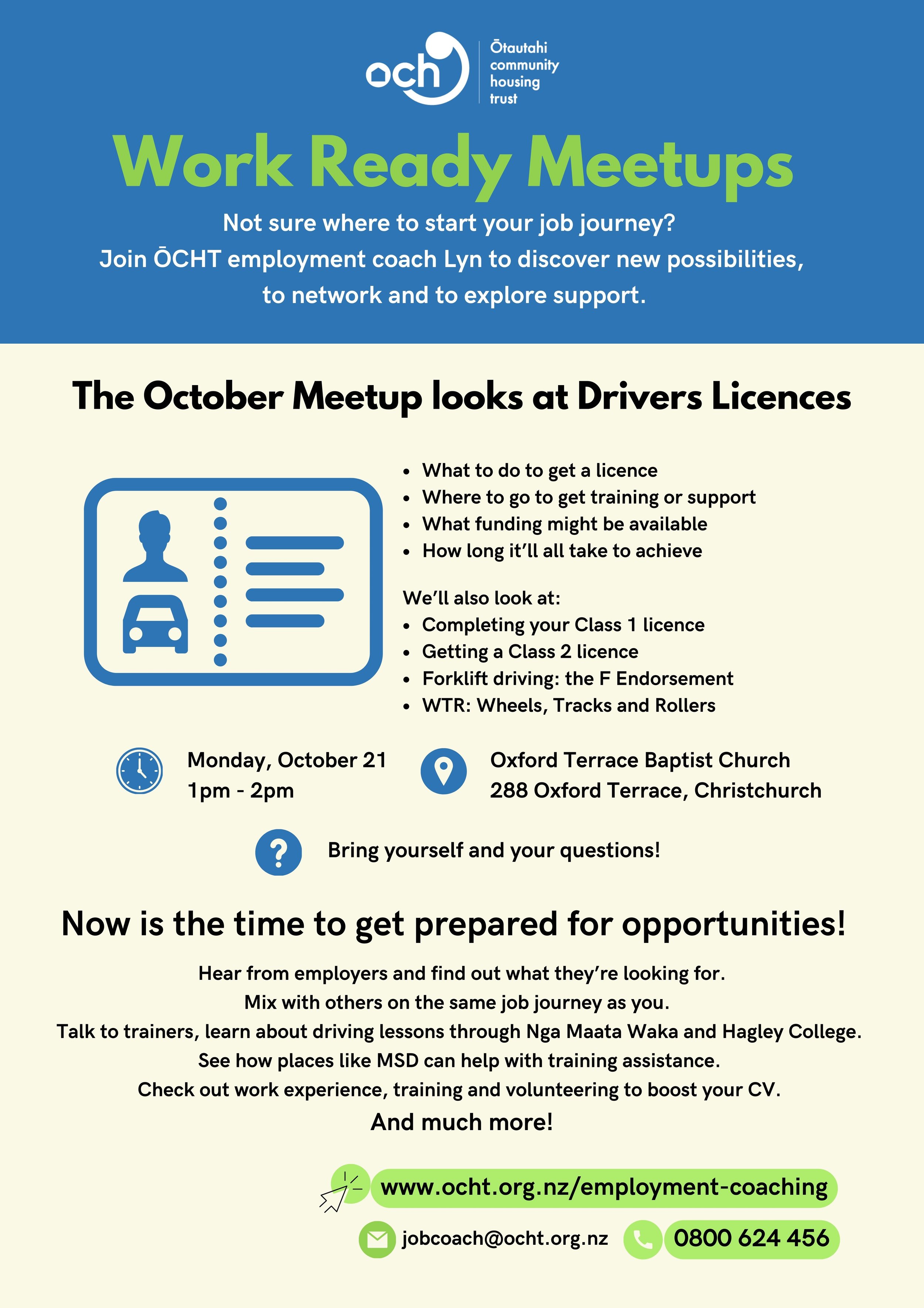 Driver licences focus of Work Ready Meetup