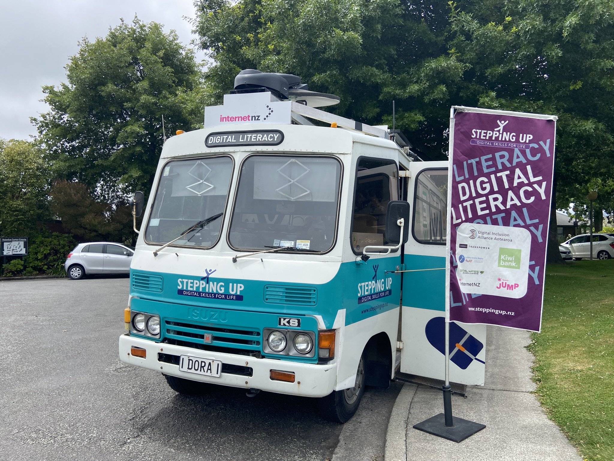 The DORA bus, part of OCHT's digital outreach programme in partnership with DIAA