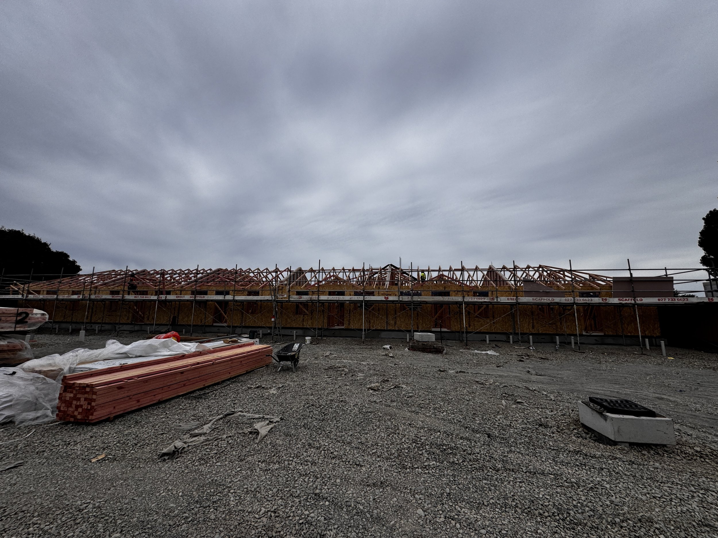 griffiths ave back units frame low view.JPG