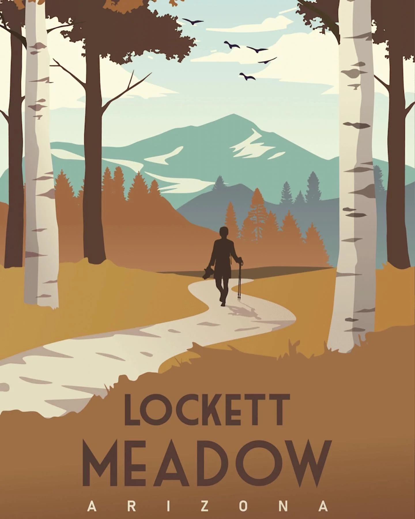 Fall 🍁or Summer🌻 variant of the new Lockett Meadow trail poster?