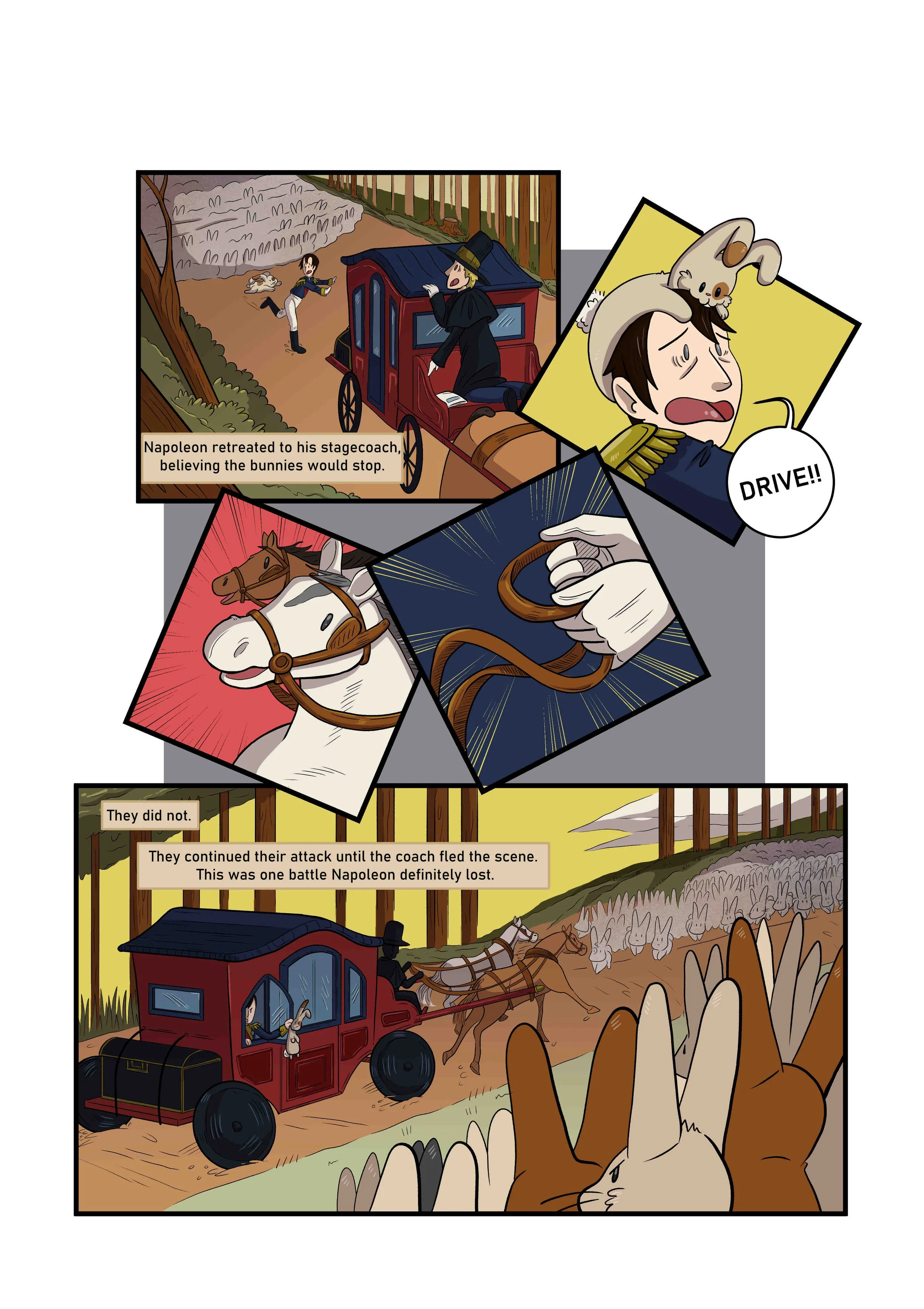 Napoleon Comic, Page 3, Enemy attacks.