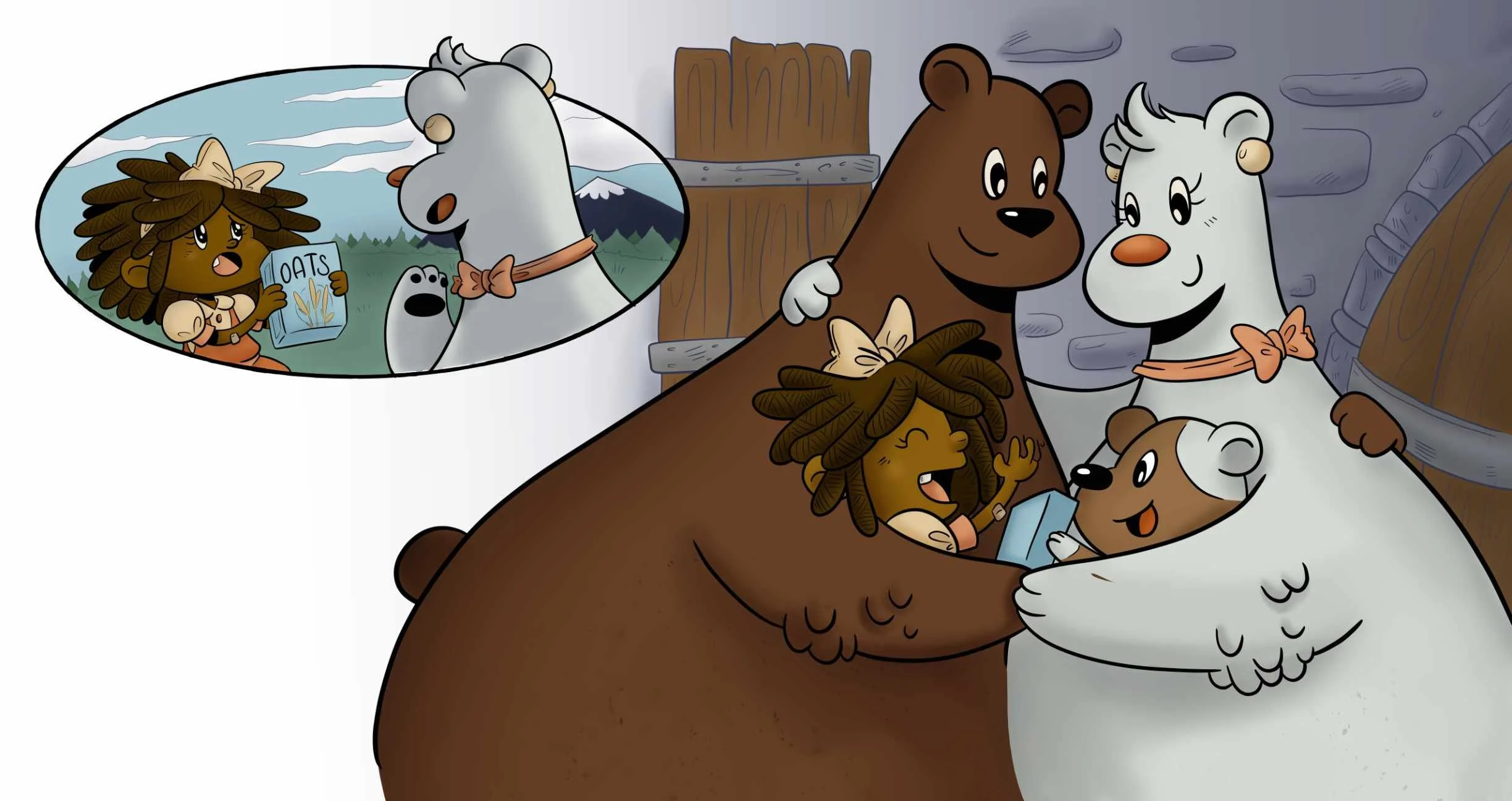 Little Locks interior Illustration.