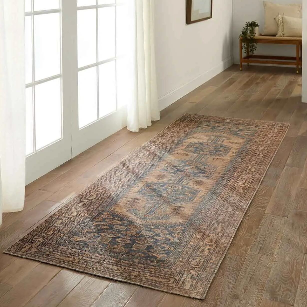 Meet REEVES 🤎 the Reeves collection combines the charm of timeless designs with easy-care, livability for any home or lifestyle. The Reeves design delights with Southwestern mini-medallions and intricate geometric borders in hues of brown, blue, and