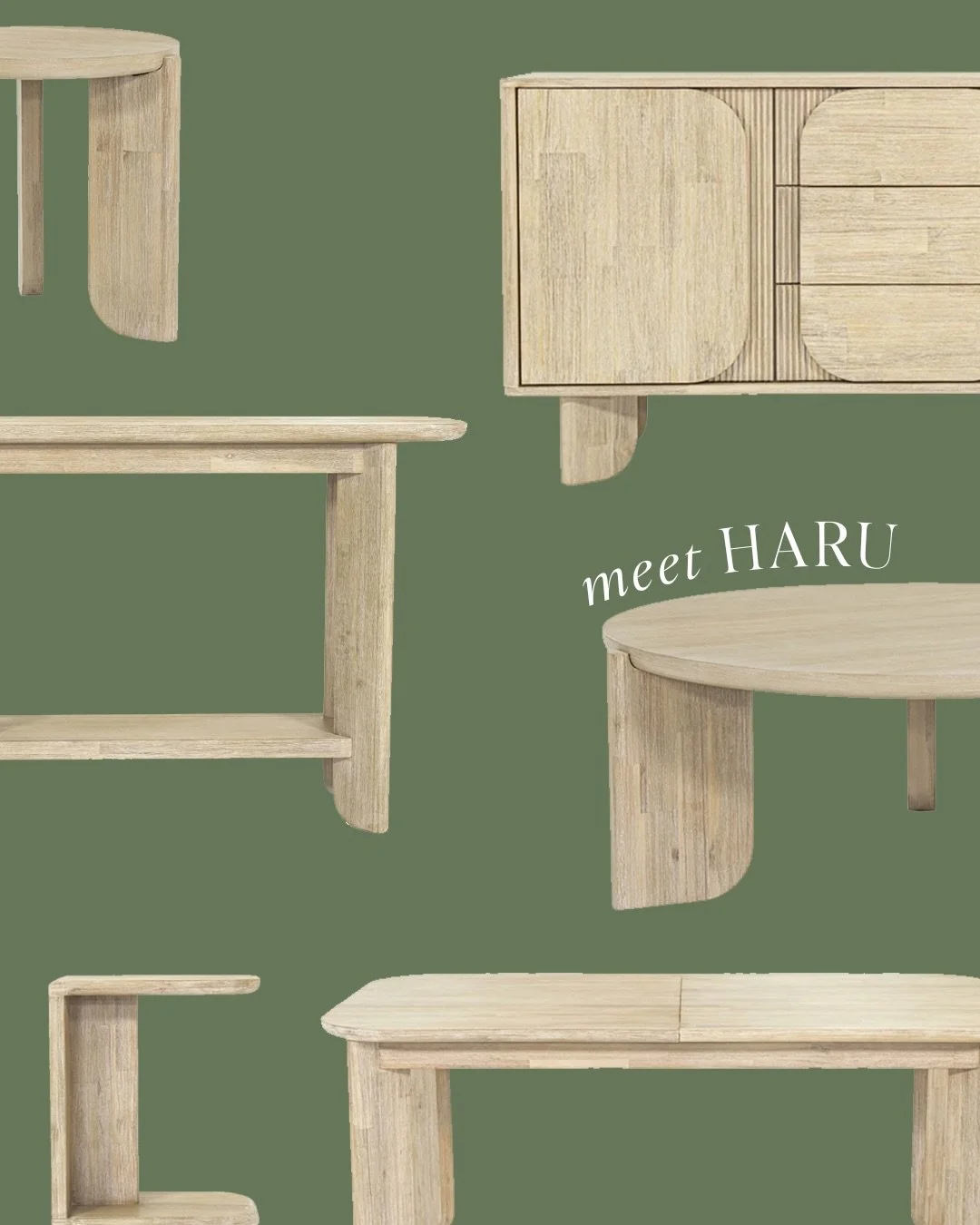Meet Haru &mdash; a collection defined by soft curves, warm wood, and effortless versatility.

Browse the full collection and see what&rsquo;s available in store now on our website. #whistlerfurniture #mountainmodern