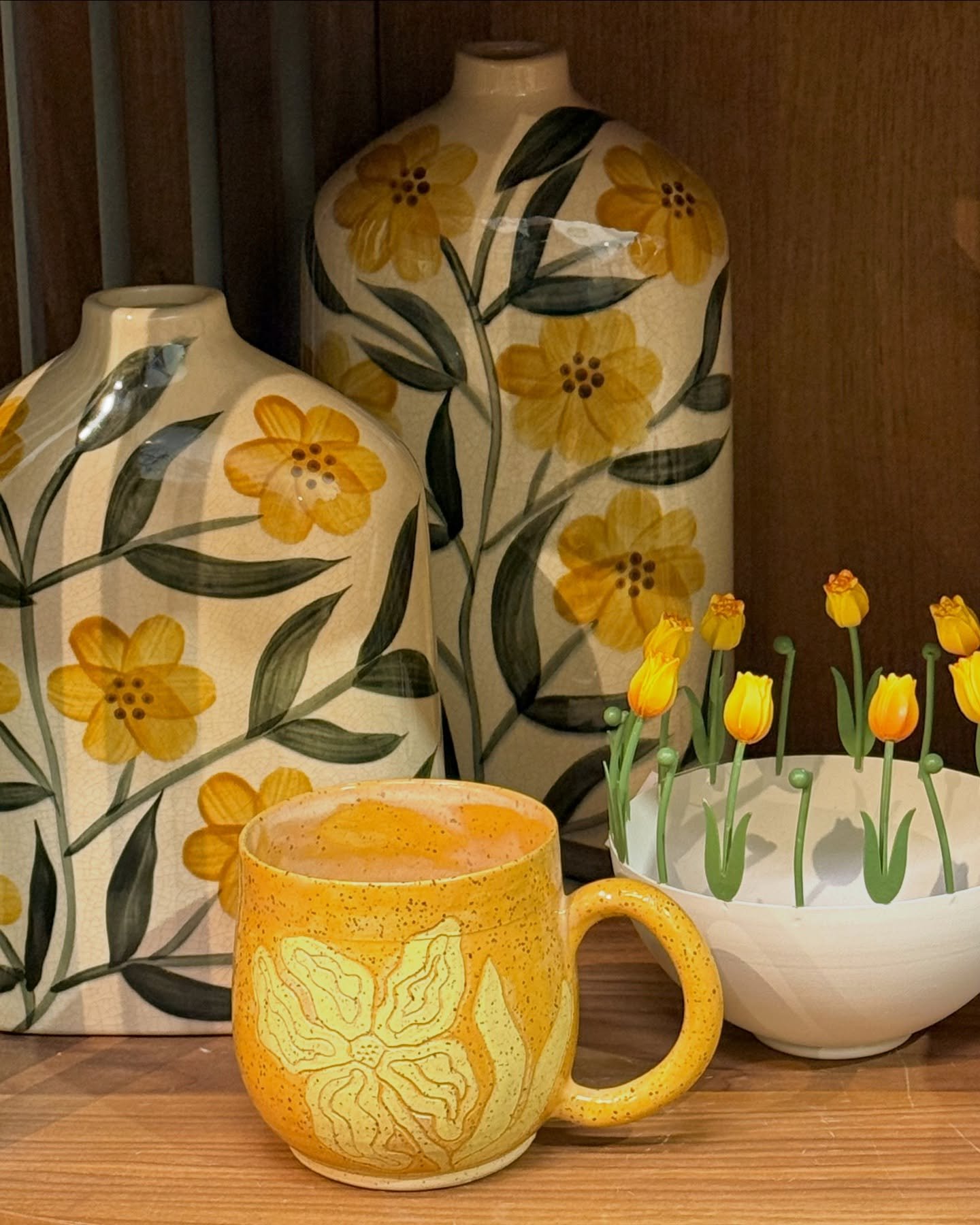 Spring is showing up &mdash; even if Mother Nature&rsquo;s on another timeline 🌼 colour, florals + fresh pieces around the shop 💛🌿 #springvibes #shopwhistler #seasonalstyling