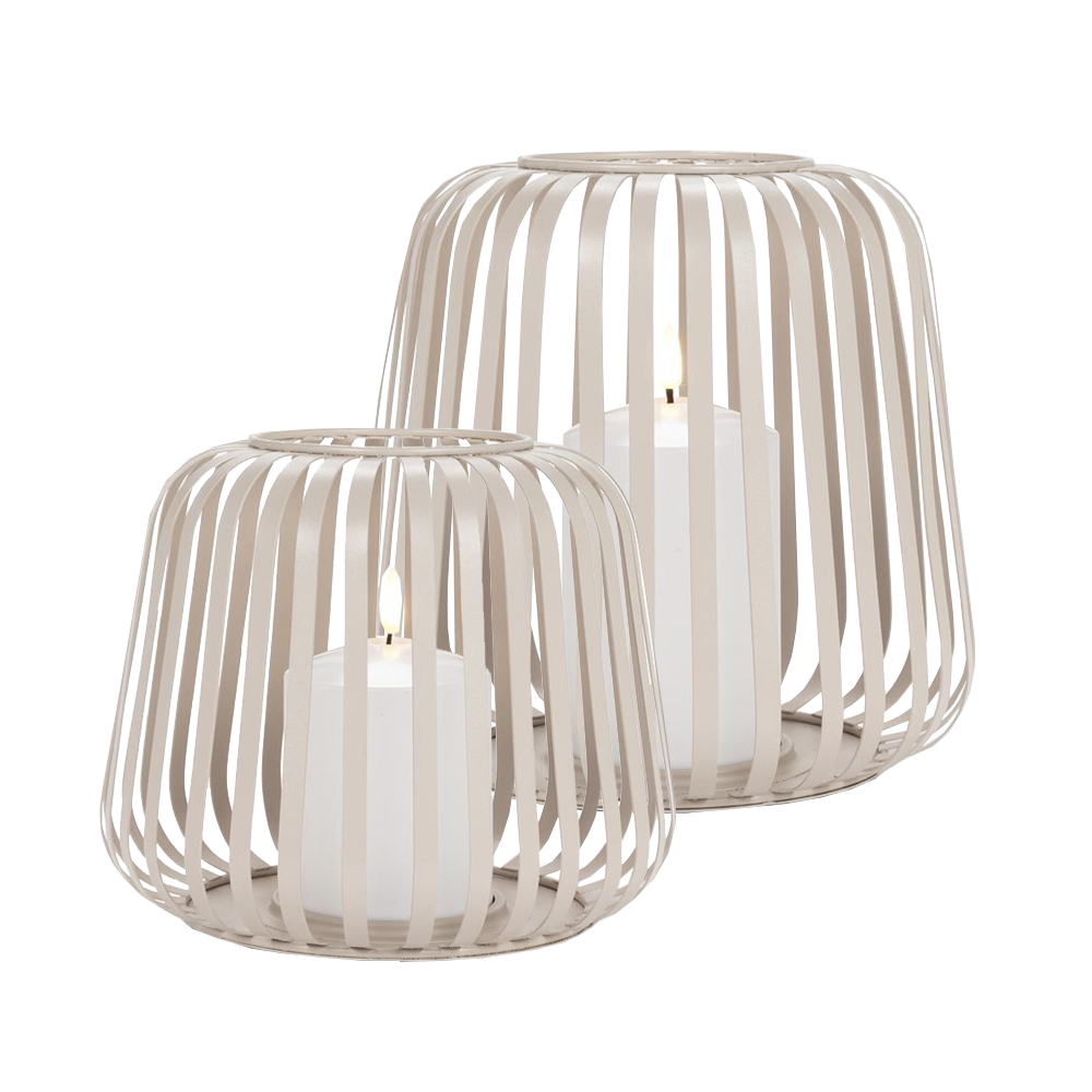 SAND Outdoor Lanterns w/ LED Candle