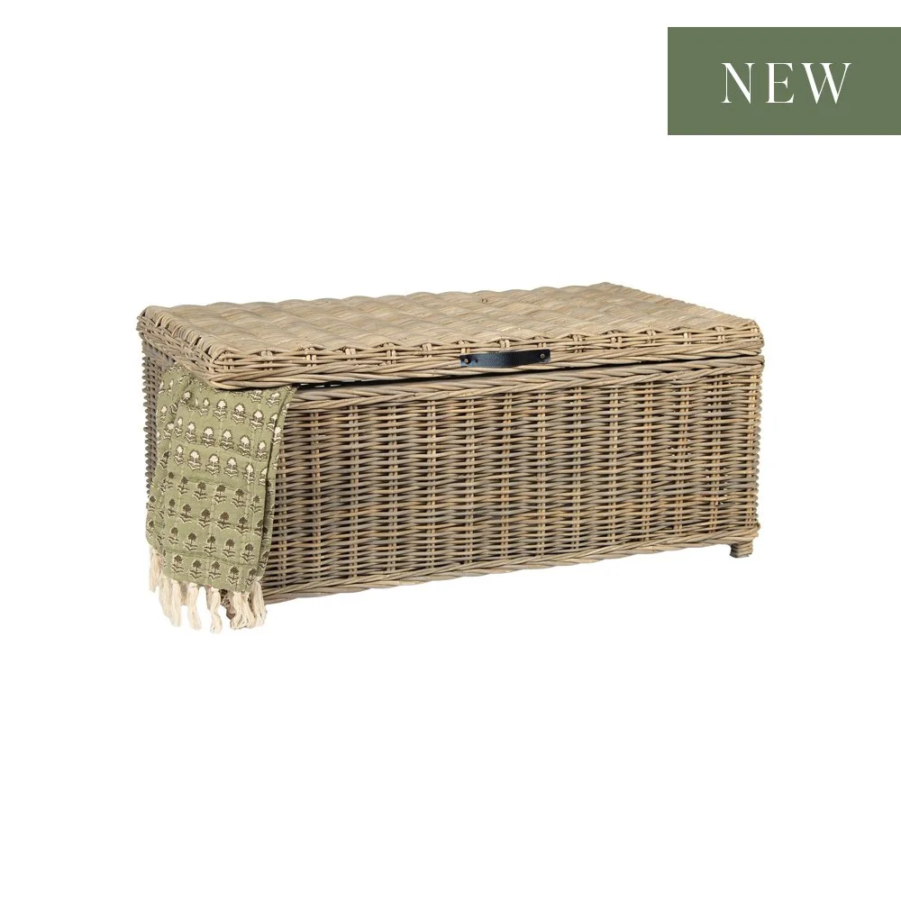 BRADLEY Rattan Storage Coffee Table
