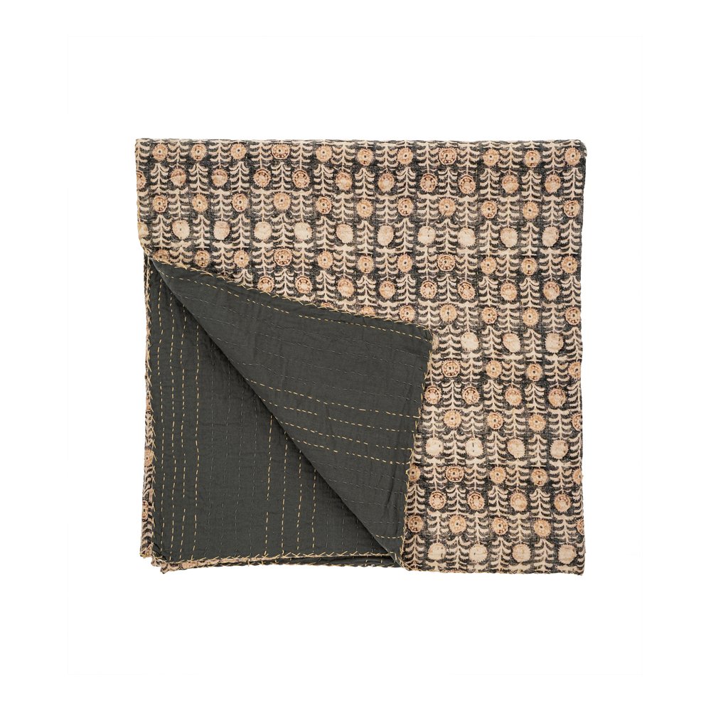 FLORIO Kantha Bed Blanket