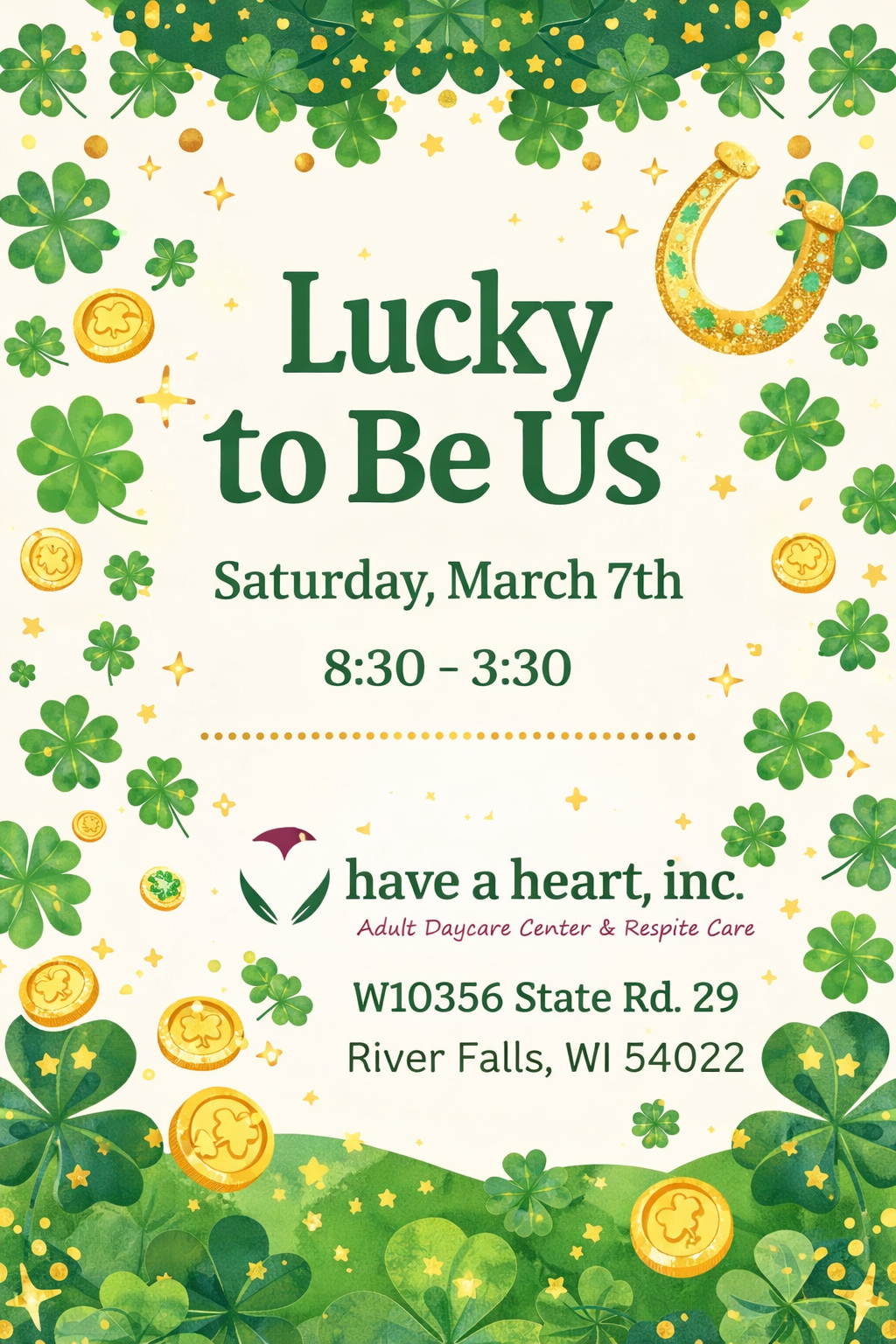 Flyer for the March 7, 2026 Respite Care Day from 8:30AM to 3:30 PM