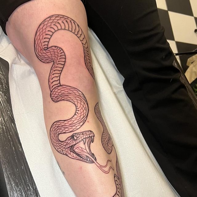 Mhairi Campbell | Snake and Crane Tattoo | Glasgow