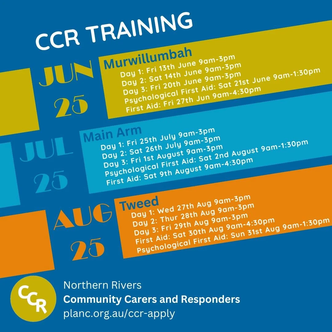 CCR training is happening monthly! — Plan C