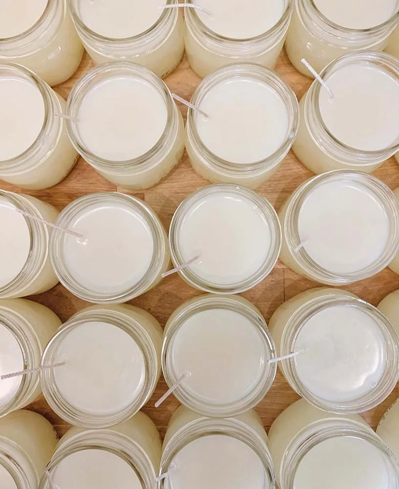 Candle Pouring — Wax Poetic Candle Bar