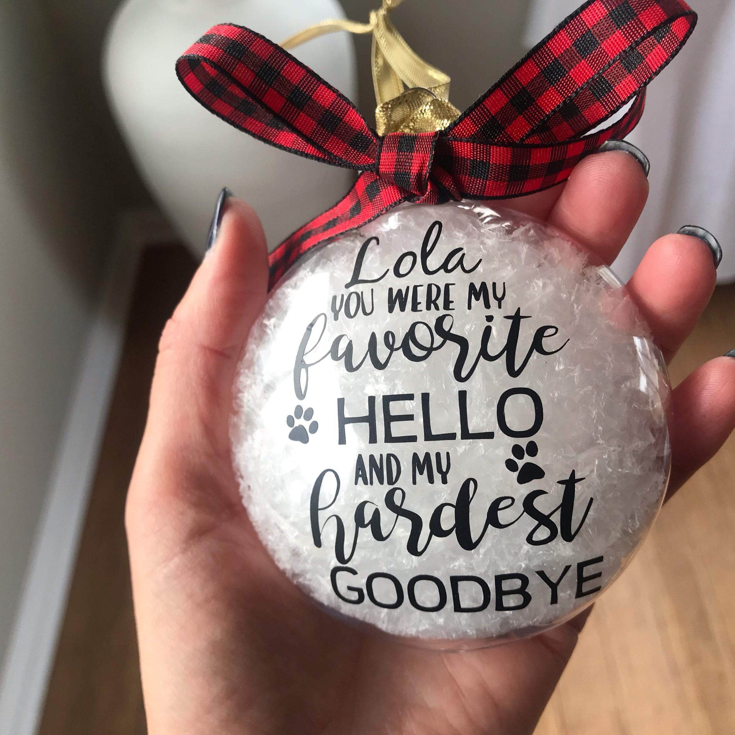 Lola memorial ornament