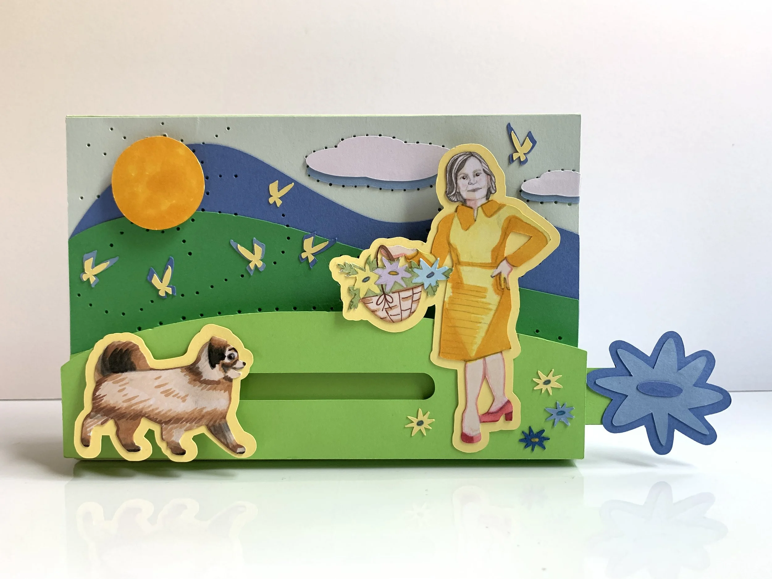 Spring-themed slider card - sd 2