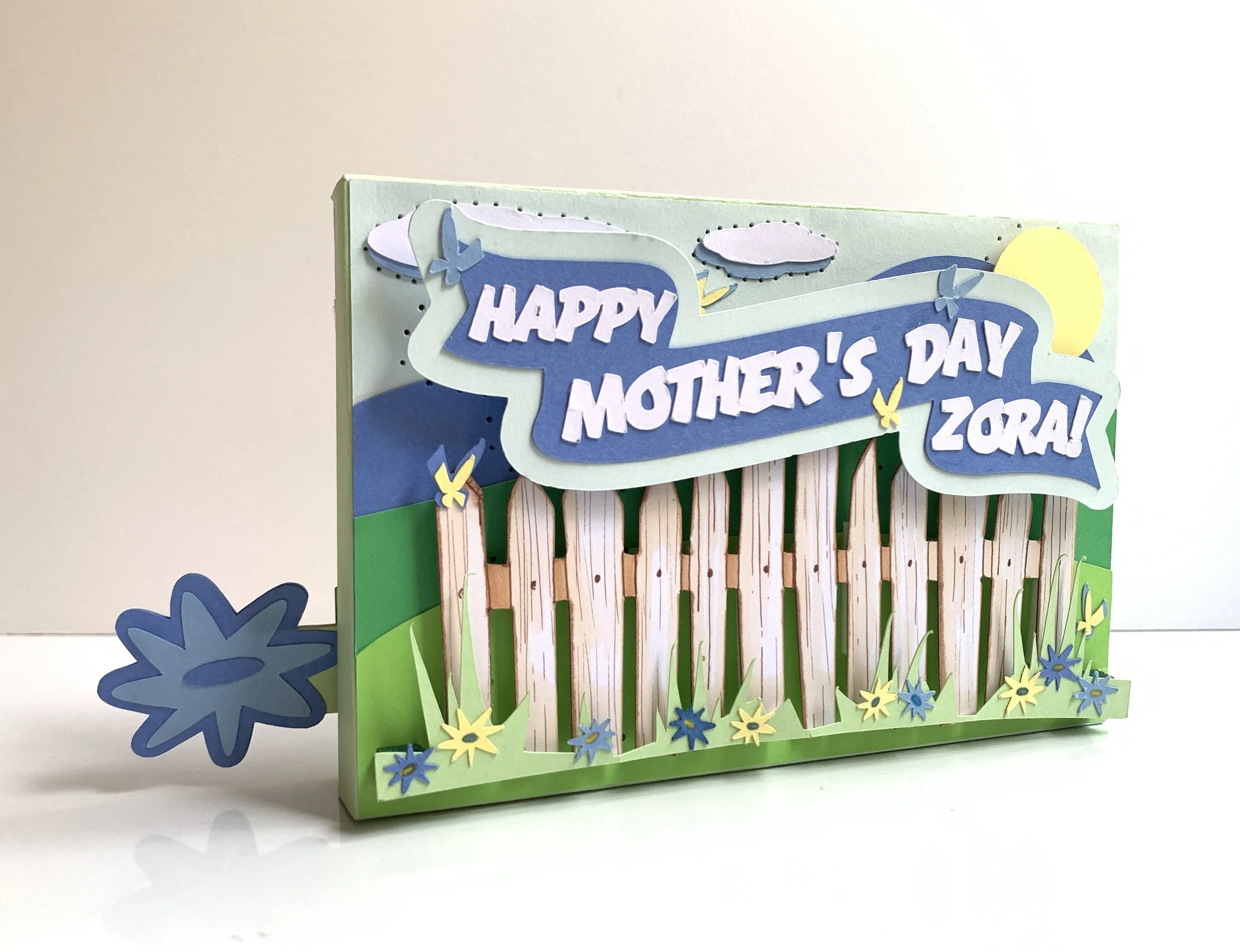 Spring-themed slider card - sd 1