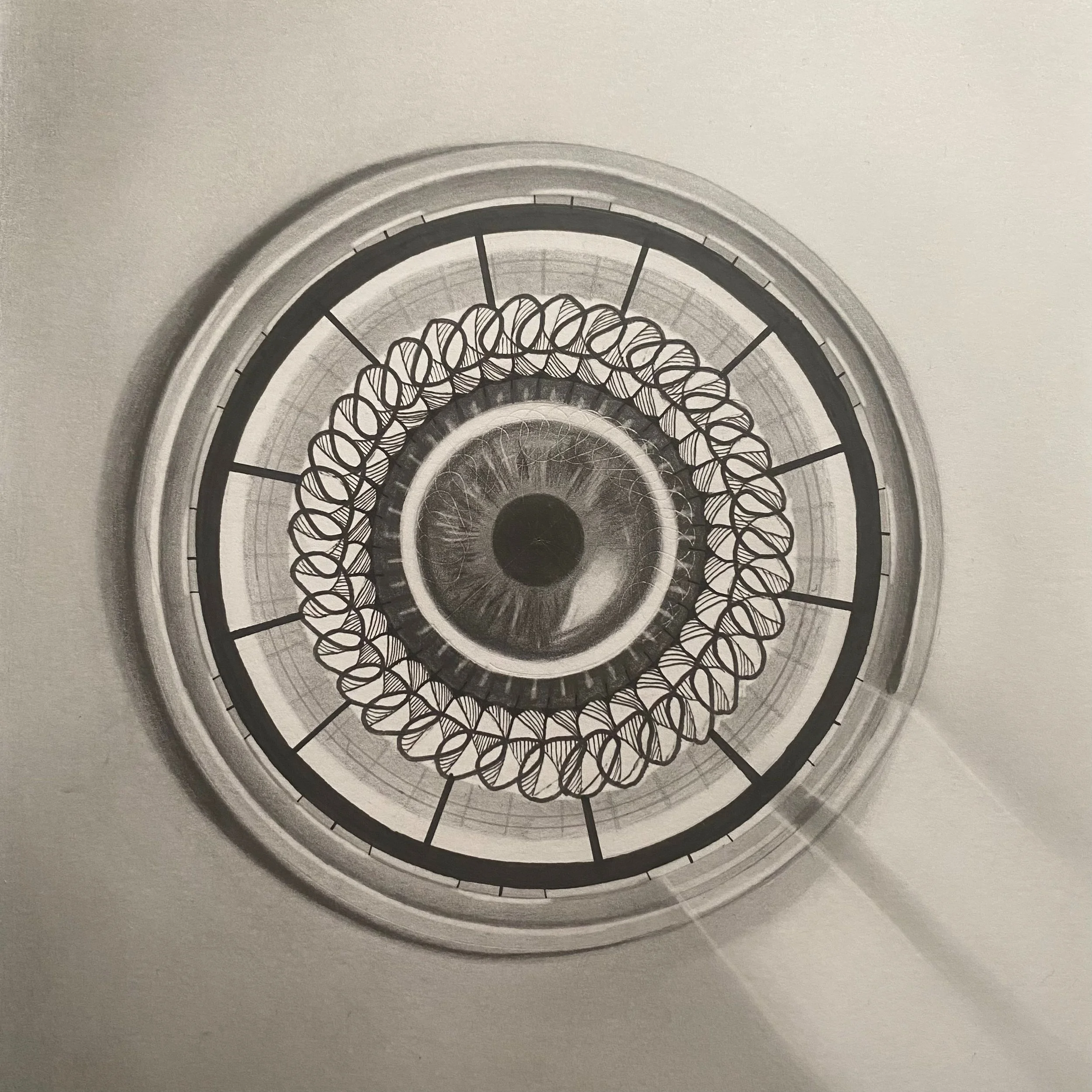 “Through the Looking Glass”, 8in. x 8in., 2023