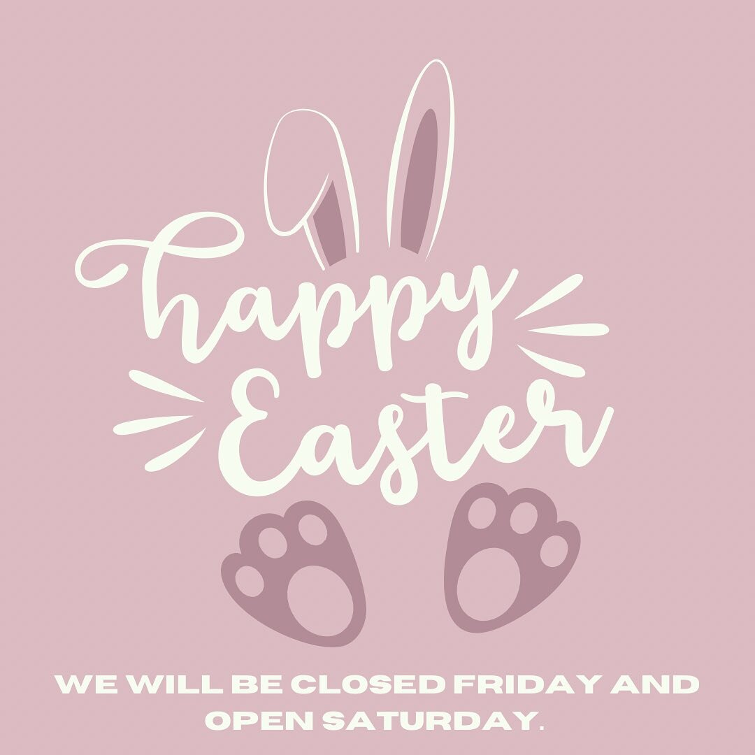 Happy Easter from all of us at Personalities Hair Design &amp; Gearheads Barbershop. ⁣
⁣
We will be CLOSED Friday and OPEN Saturday with regular hours. ⁣
⁣
See you then.⁣
⁣
#happyeaster #yxesalon #phdsalonandgearheadsbarbershop